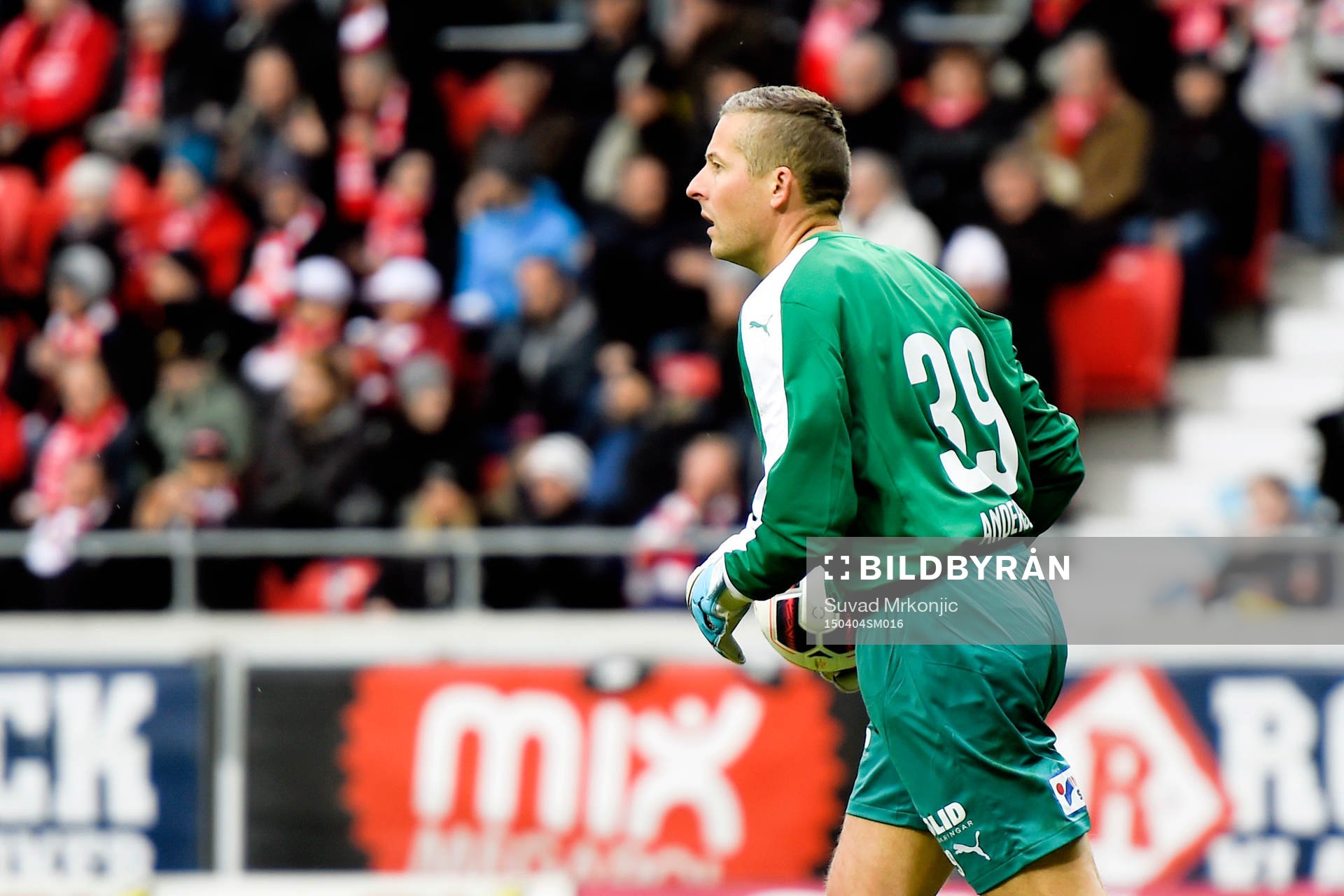 Helsingborgs målvakt Daniel Andersson