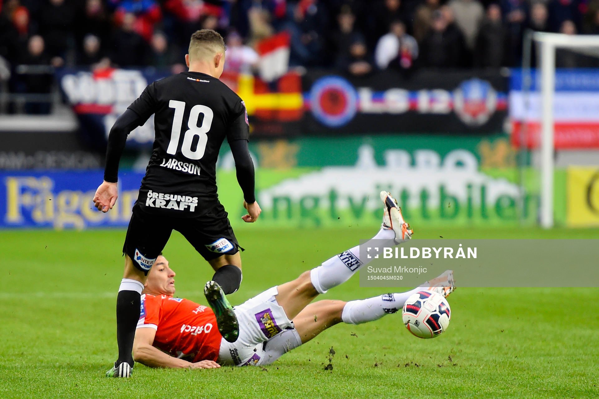 Kalmars Emin Nouri och Helsingborgs Jordan Larsson
