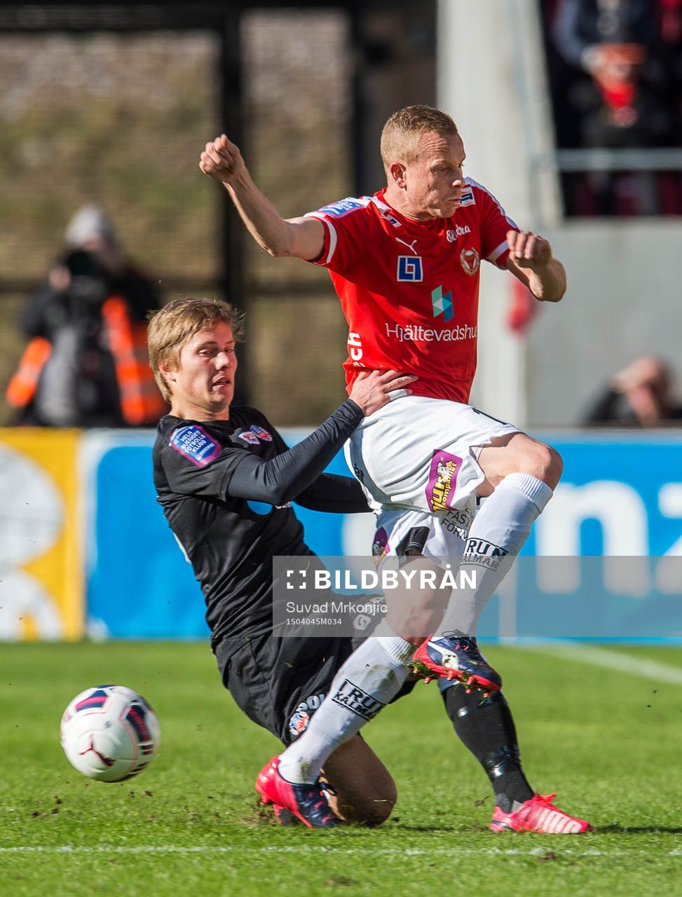 Kalmars Tobias Eriksson och helsingborgs Jere Uronen
