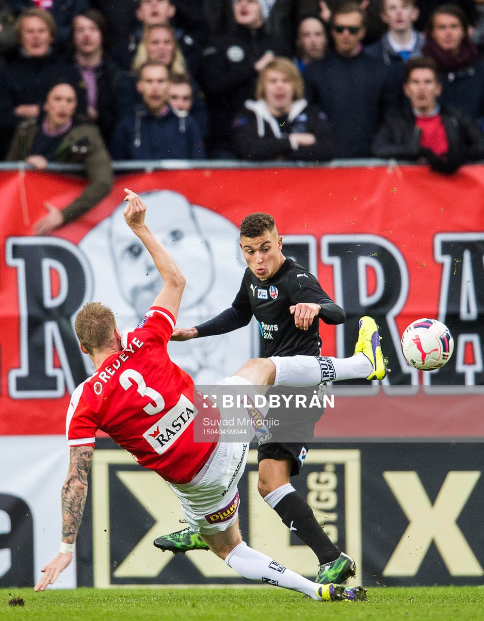 Kalmars Marcus Nilsson och Helsingborgs Jordan Larsson