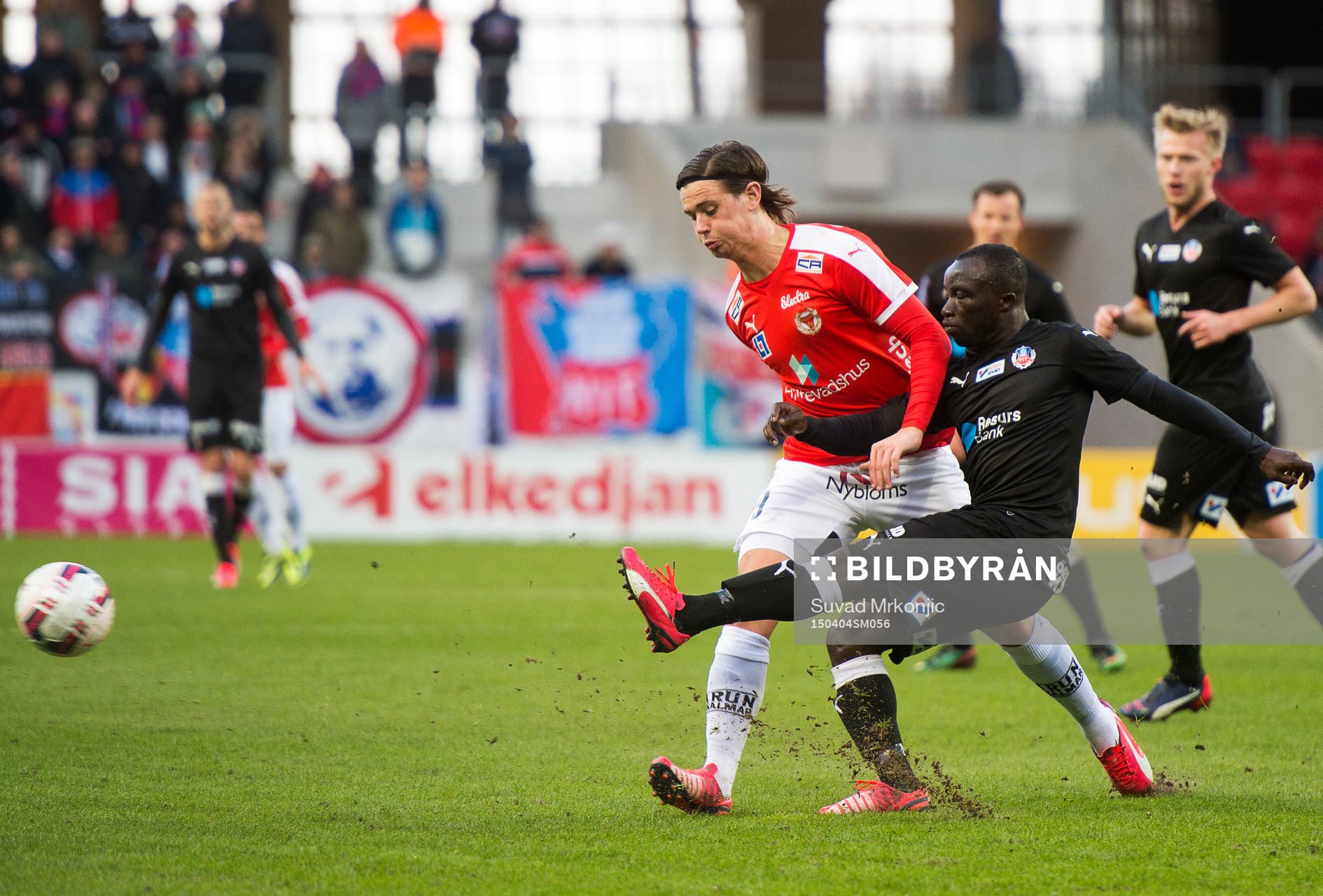 Kalmars Marcus Antonsson och Helsingborgs Emmanuel Boateng