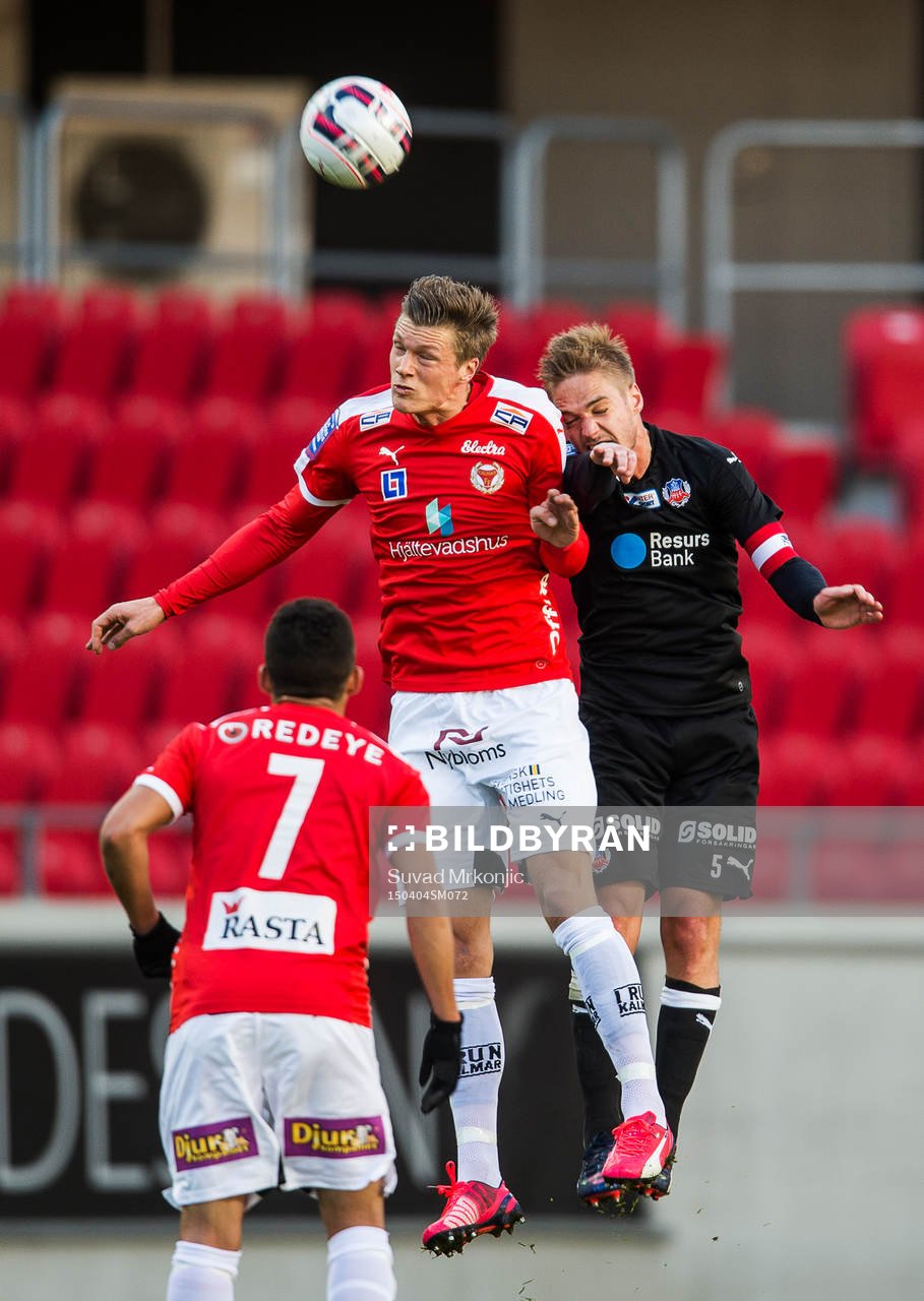 Kalmars Viktor Elm och Helsingborgs Johan Mårtensson