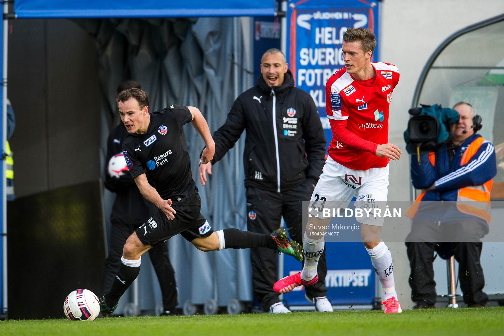 Helsingborgs Anton Wede och Kalmars Viktor Elm samt