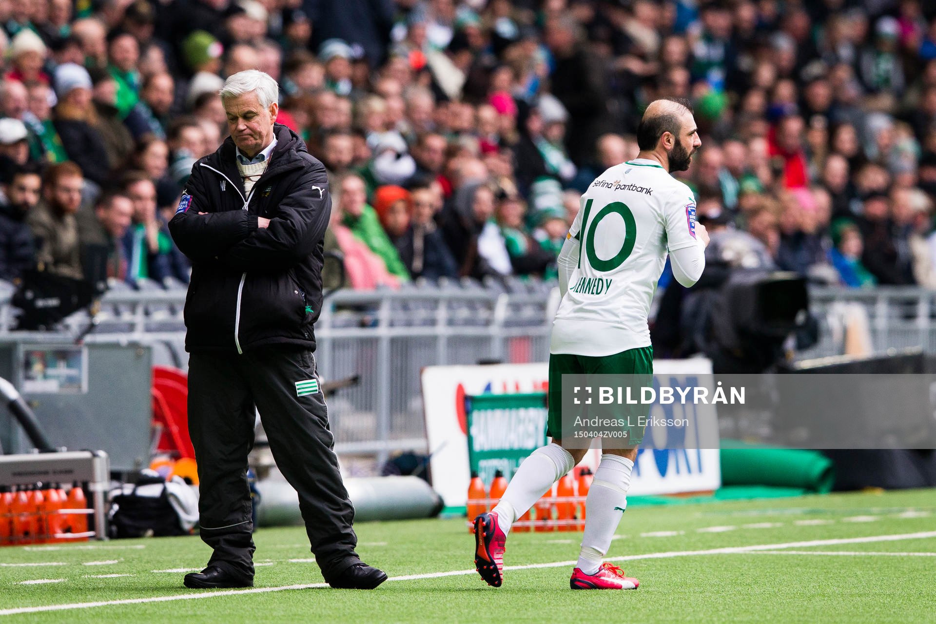Hammarbys tränare Nanne Bergstrand och Kennedy Bakircioglu