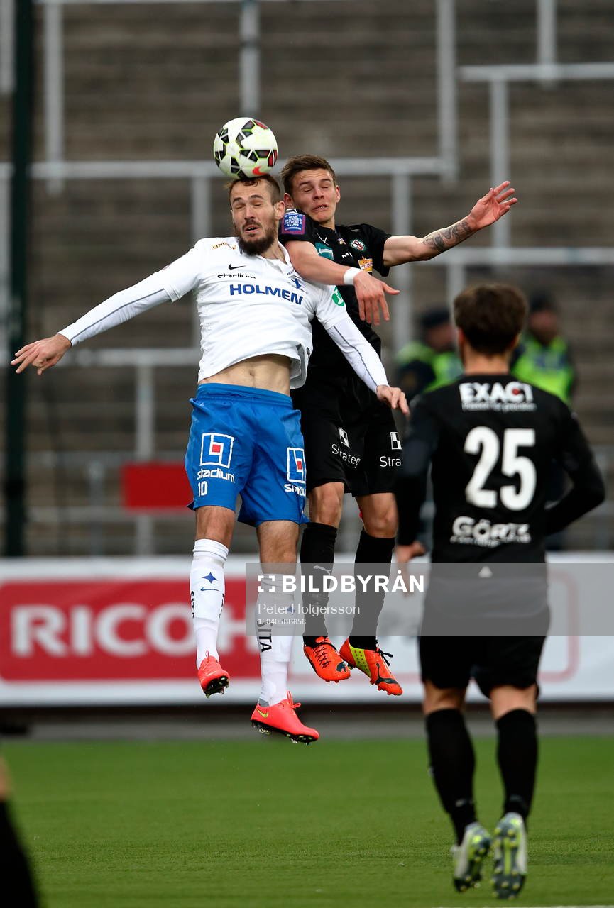 Norrköpings Emir Kujovic och Örebros Eiður Aron