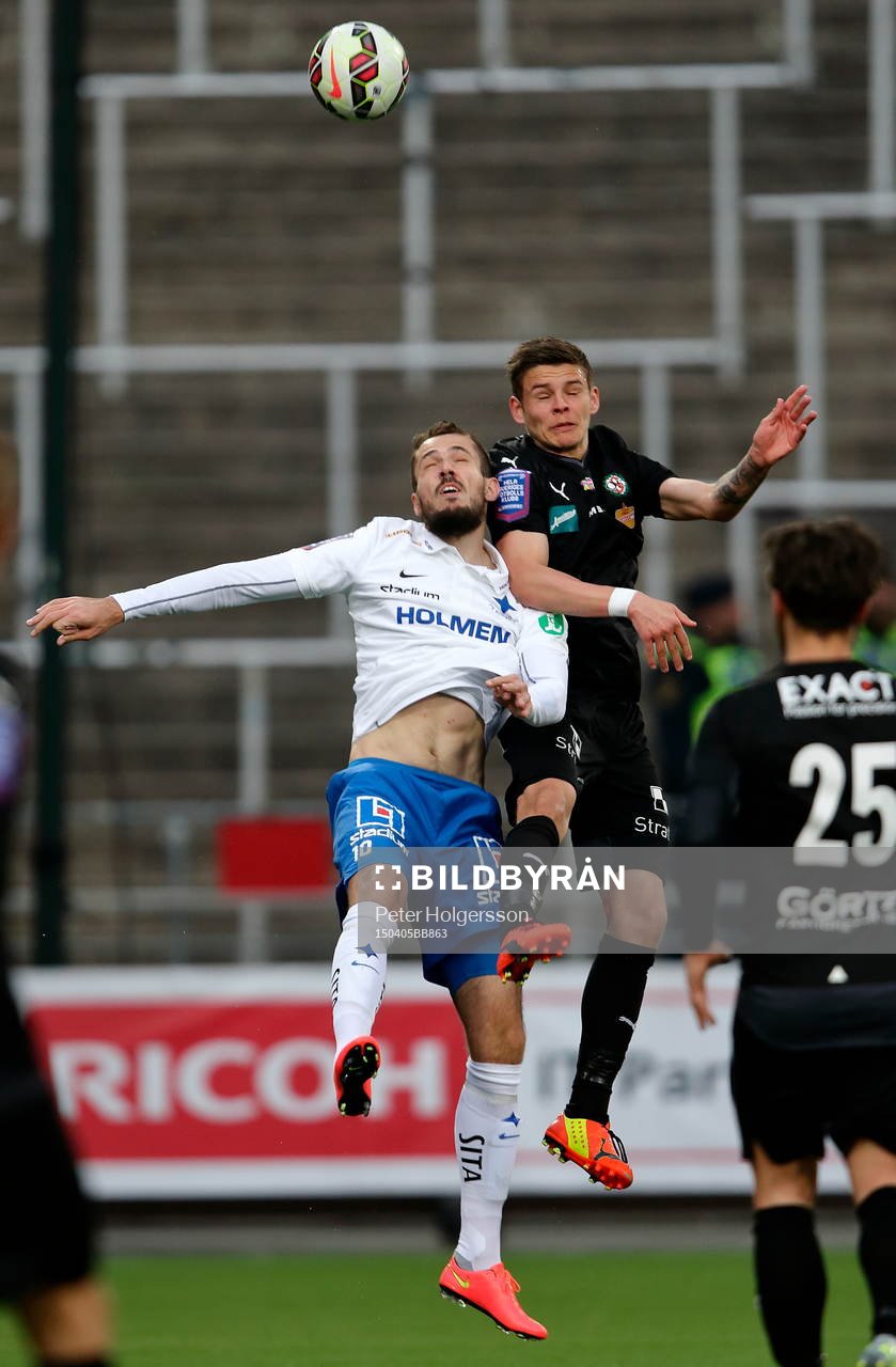 Norrköpings Emir Kujovic och Örebros Eiður Aron