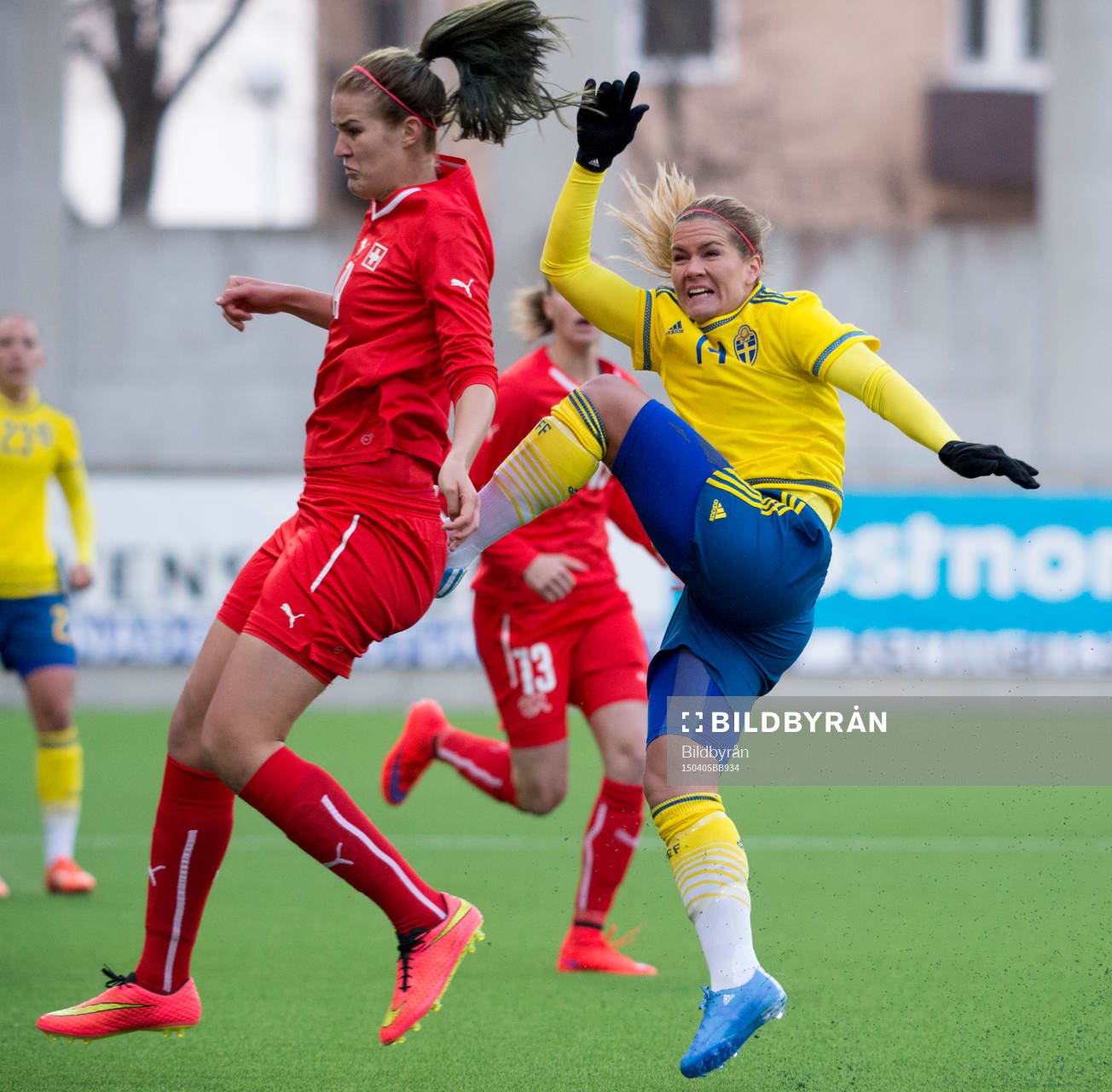 Sveriges Hanna Folkesson och Schweiz Rahel Kiwic