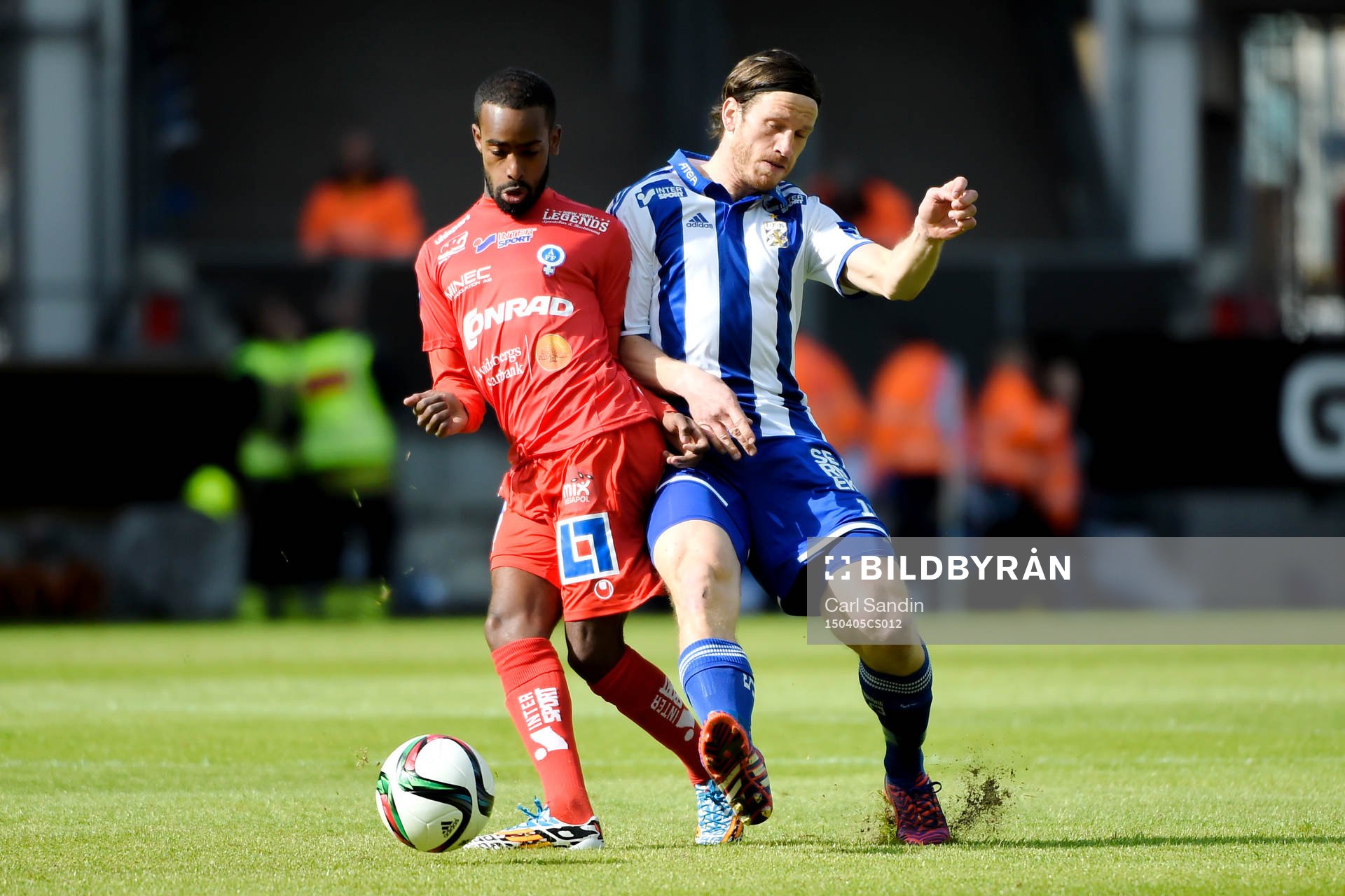 Åtvidabergs Ammar Ahmed och IFK Göteborgs Gustav Svensson