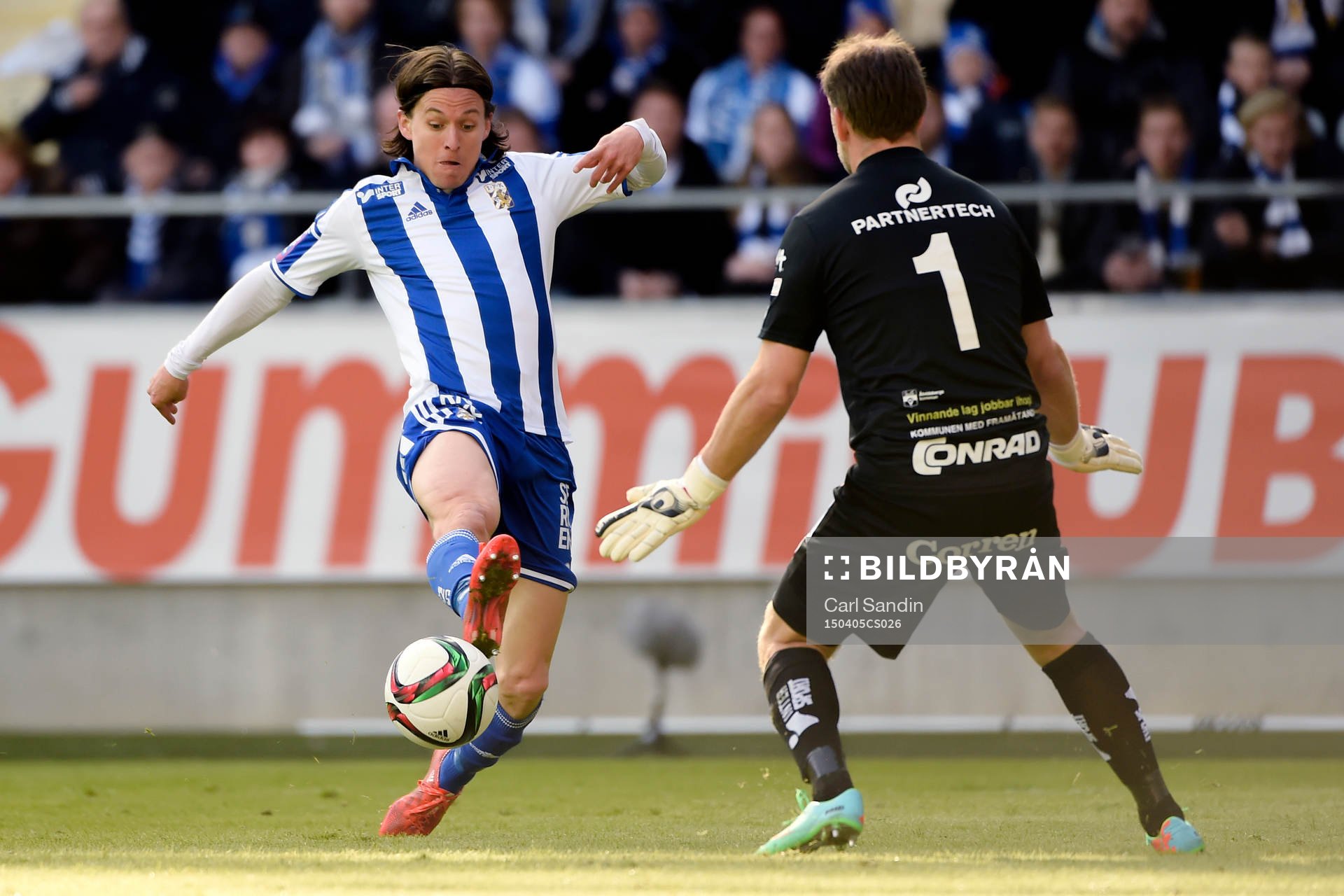 IFK Göteborgs Lasse Vibe kommer fri mot Åtvidabergs