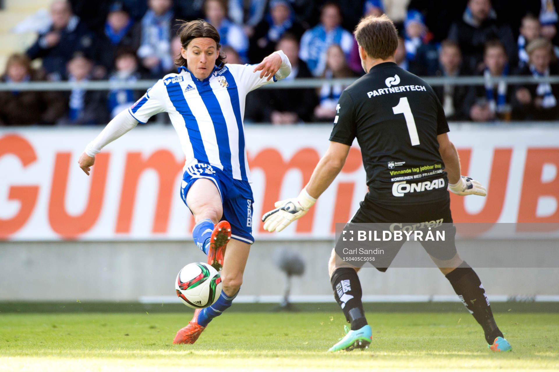 IFK Göteborgs Lasse Vibe kommer fri mot Åtvidabergs
