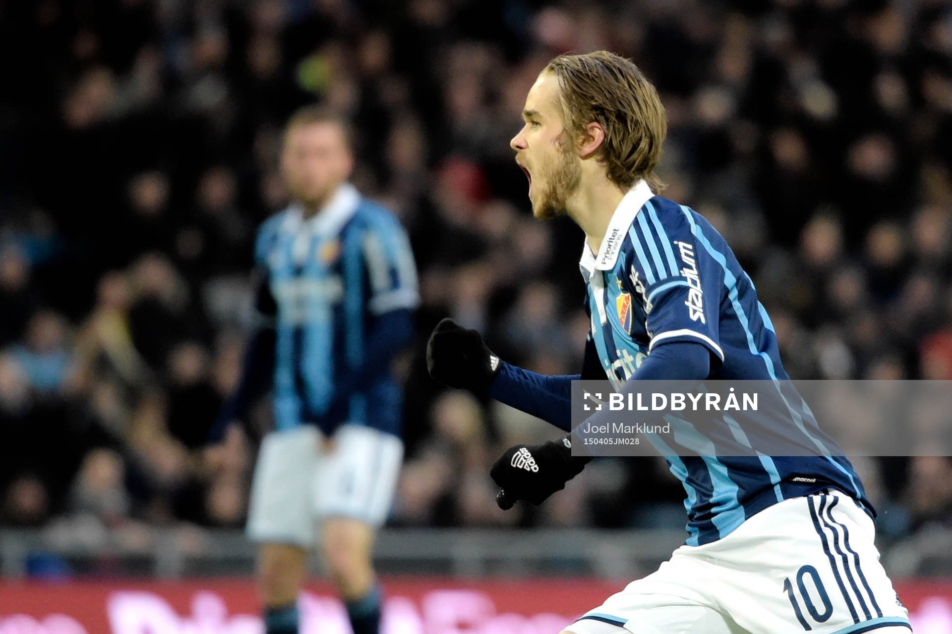 Djurgårdens Daniel Berntsen jublar