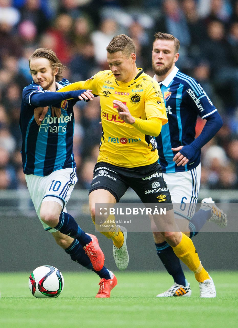 Djurgårdens Daniel Berntsen och Aleksander Faltsetas