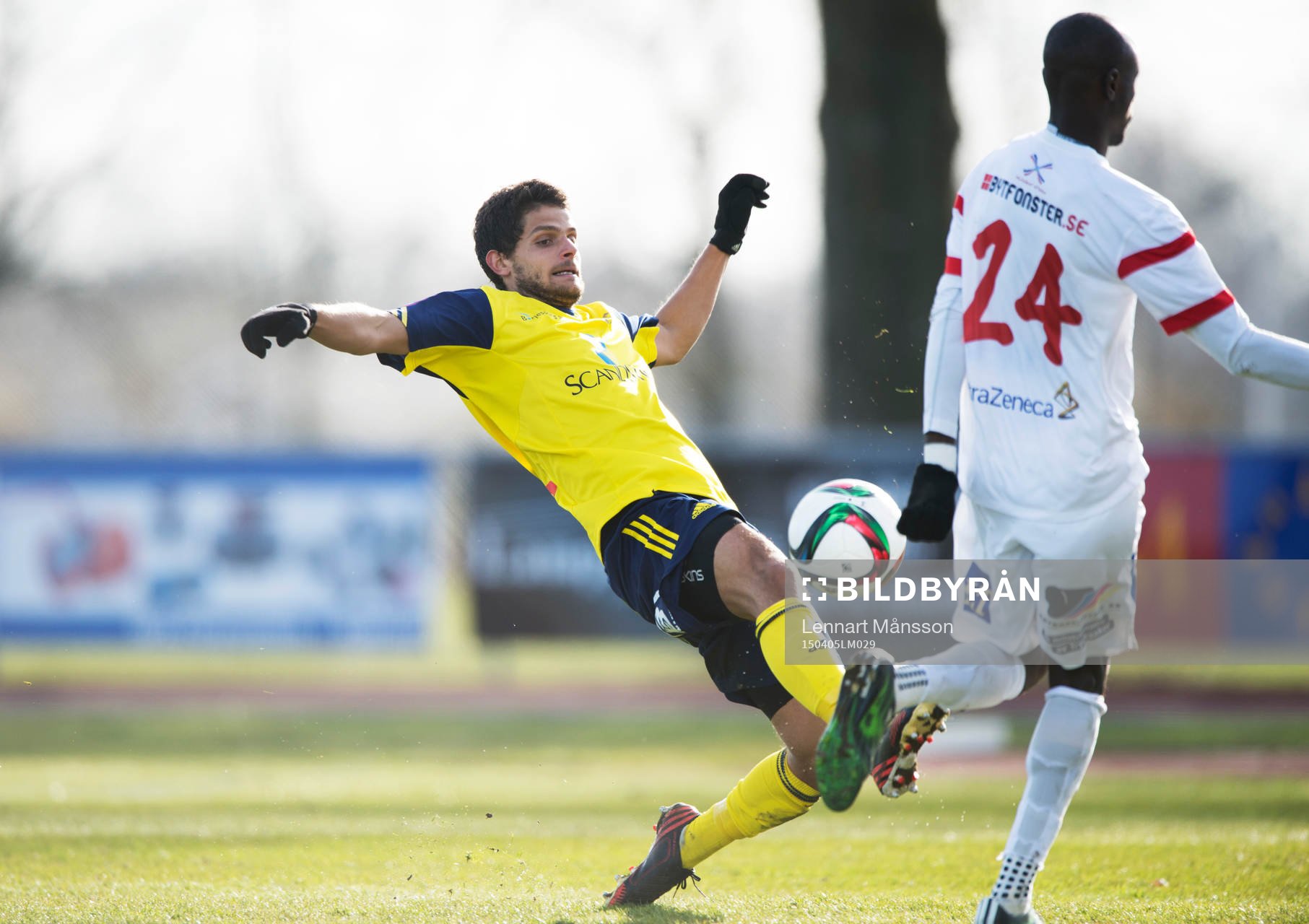 Ängelholms Zeyn S-Latef i matchen i Superettan mellan