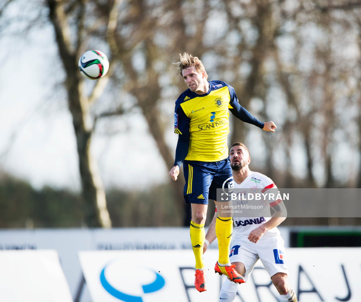Ängelholms Martin Rudolfsson i matchen i Superettan mellan