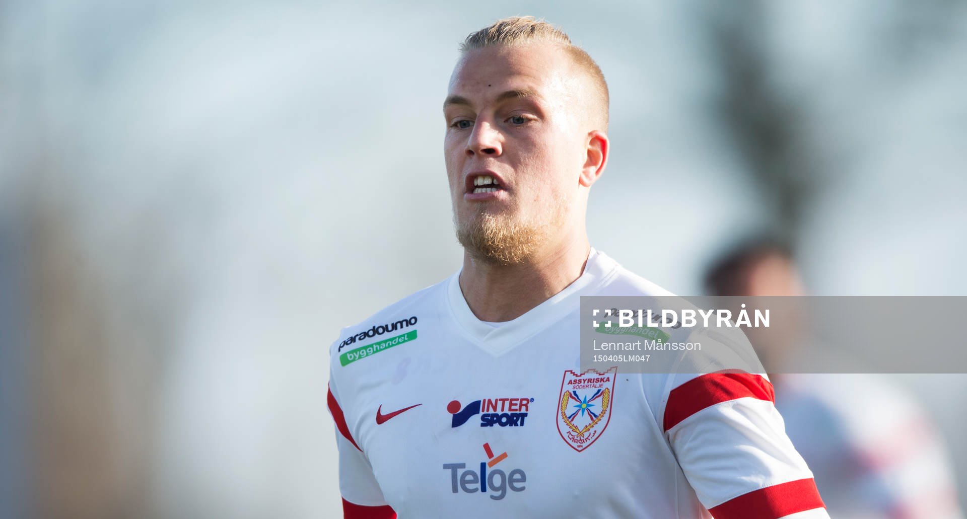 Assyriskas Jens Jakobsson i matchen i Superettan mellan