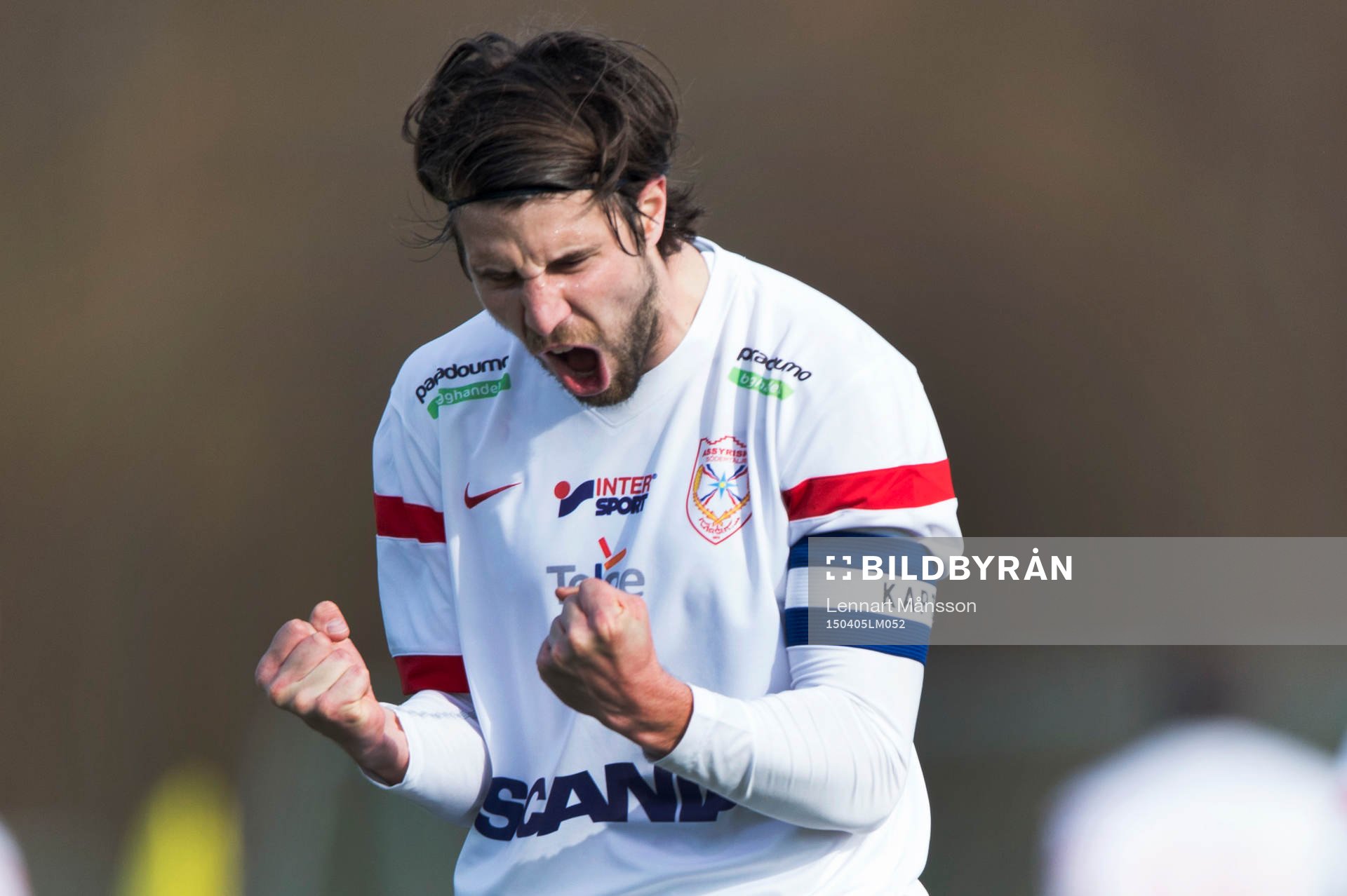 Assyriskas Azix Corr Nyang har gjort 0-2  i matchen i