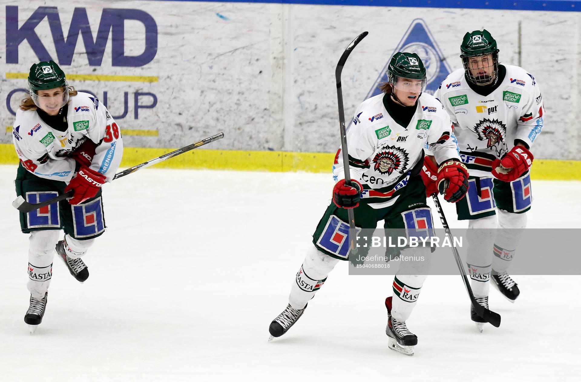 Frölundas David Stenbacka, Kevin Elgestål och Jacob