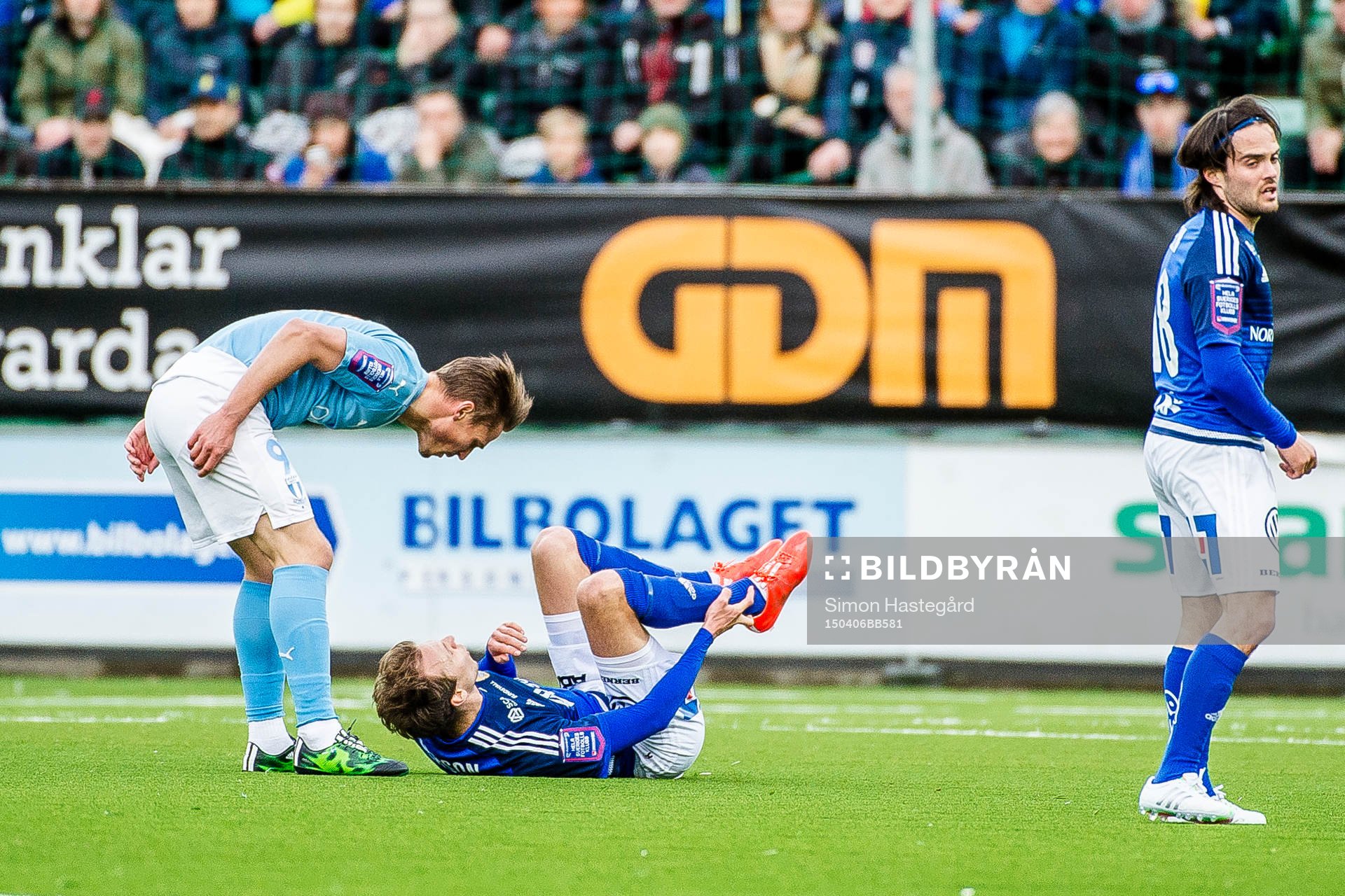 Malmö FFs Markus Rosenberg skriker på Sundsvalls Lars