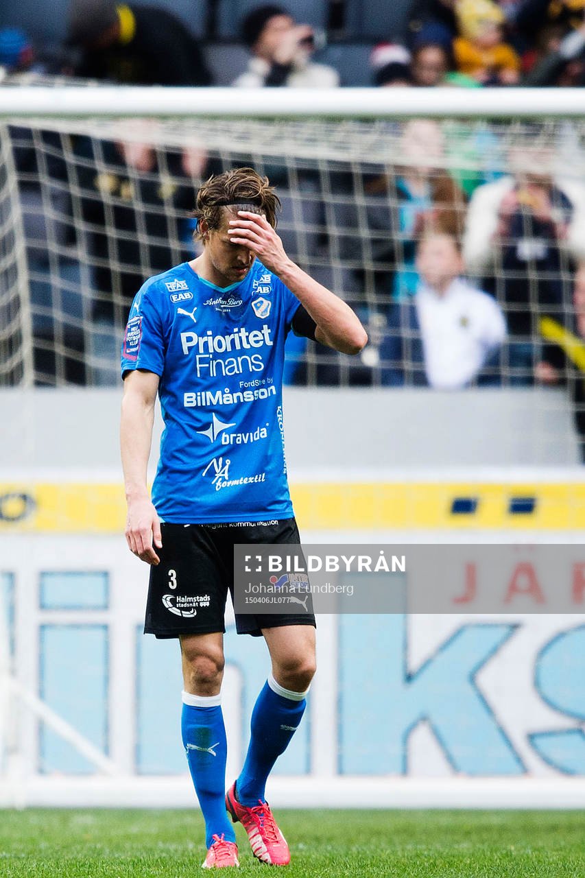 Halmstads Fredrik Liverstam deppar
