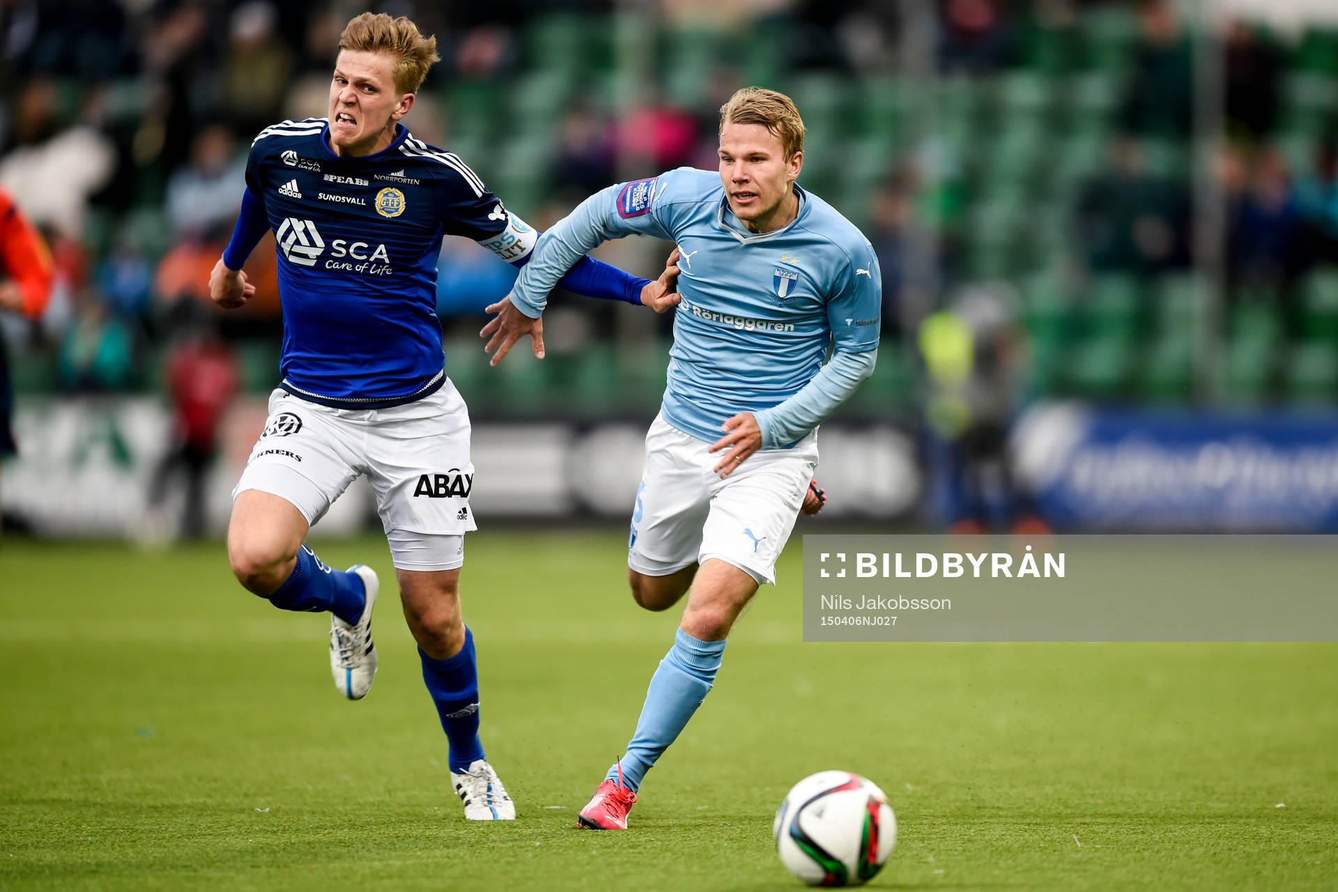 Sundsvalls Joakim Nilsson och Malmö FFs Oscar Lewicki