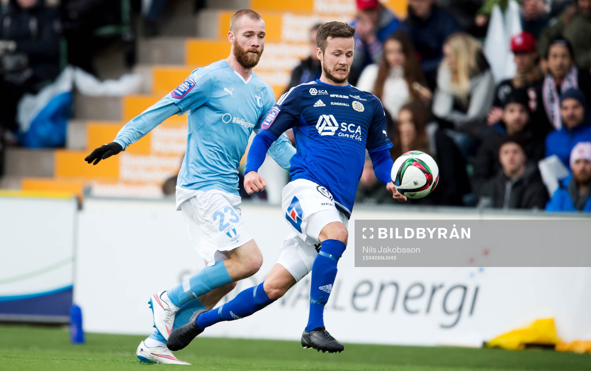 Malmö FFs Jo Inge Berget och Sundsvalls Robert Lundström