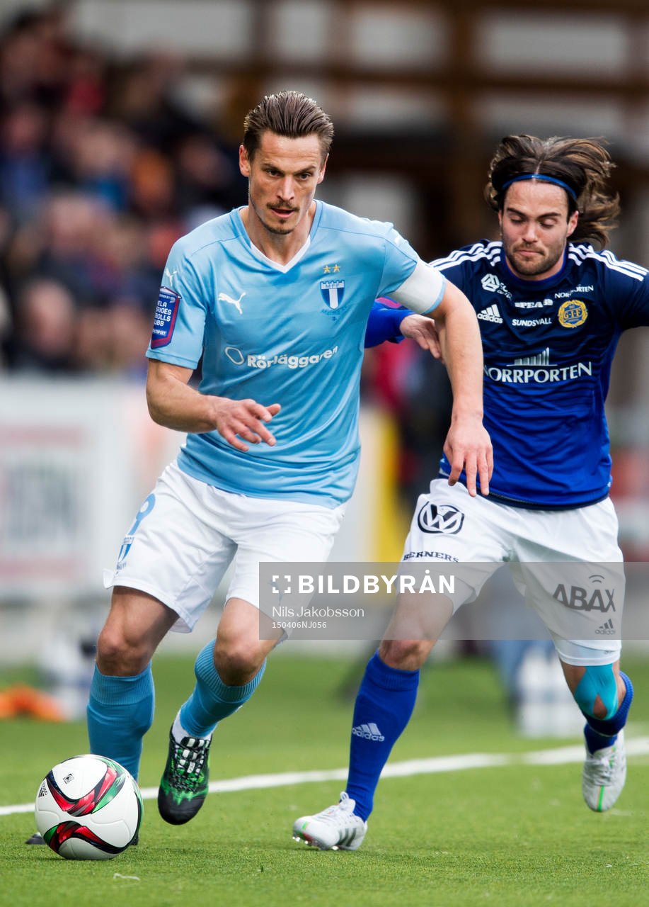 Malmö FFs Markus Rosenberg och Sundsvalls Robbin Sellin