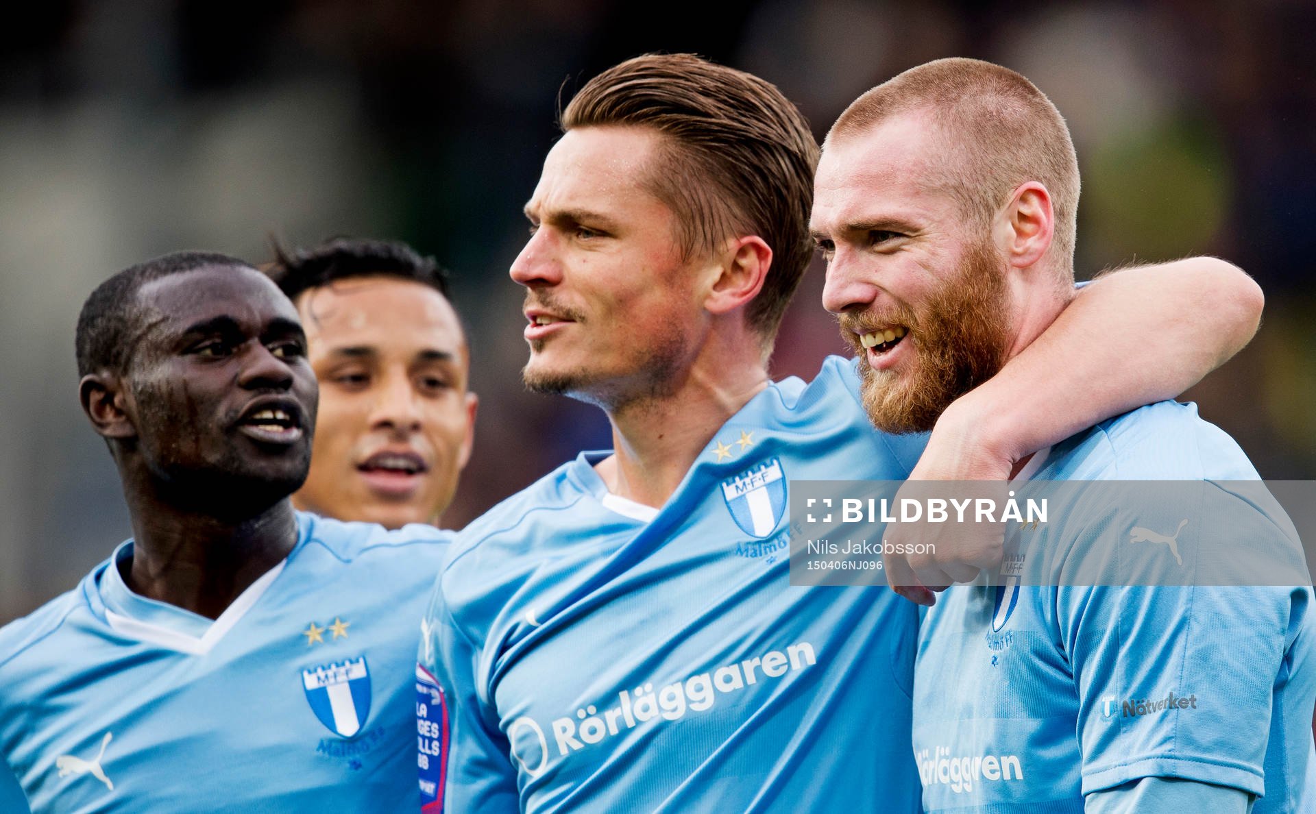 Malmö FFs Enock Kofi Adu, Victor Yoshimar Yotun Flores,