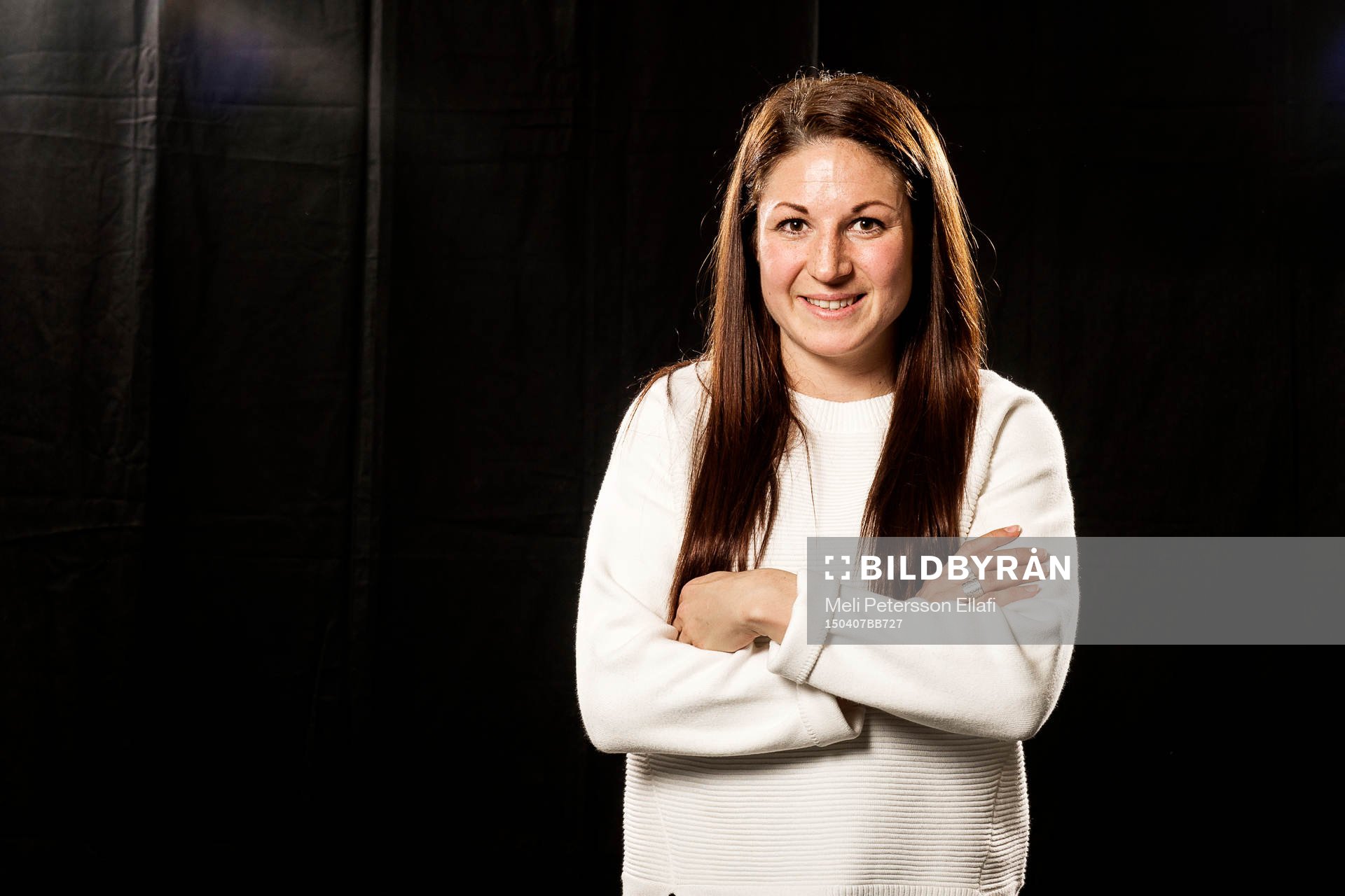 Piteå IF:s Josefine Johansson, poserar för ett porträtt under upptaktsträffen inför Damallsvenskan i fotboll den 4 april 2015 i Stockholm.