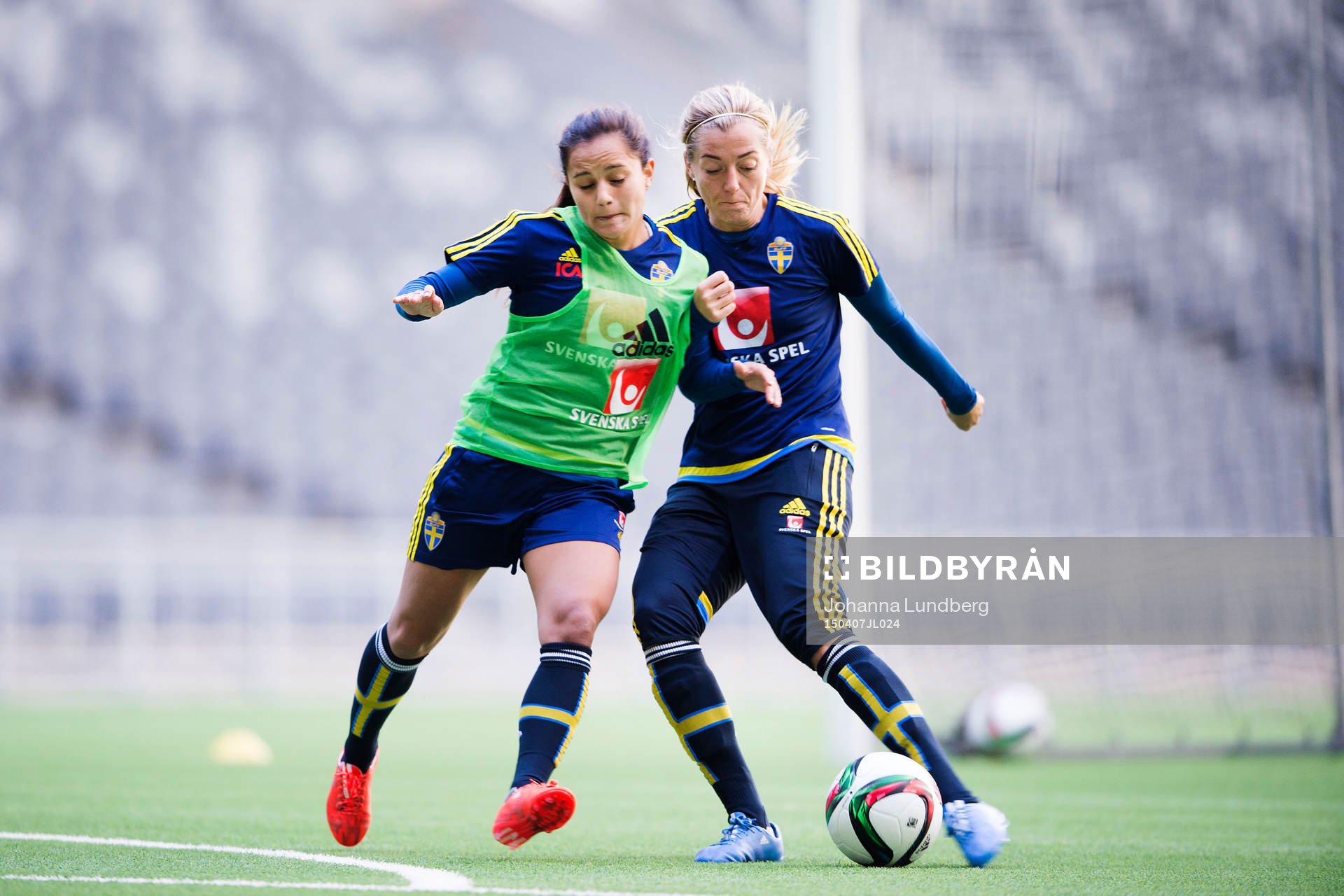 Sveriges Malin Diaz och Linda Sembrant
