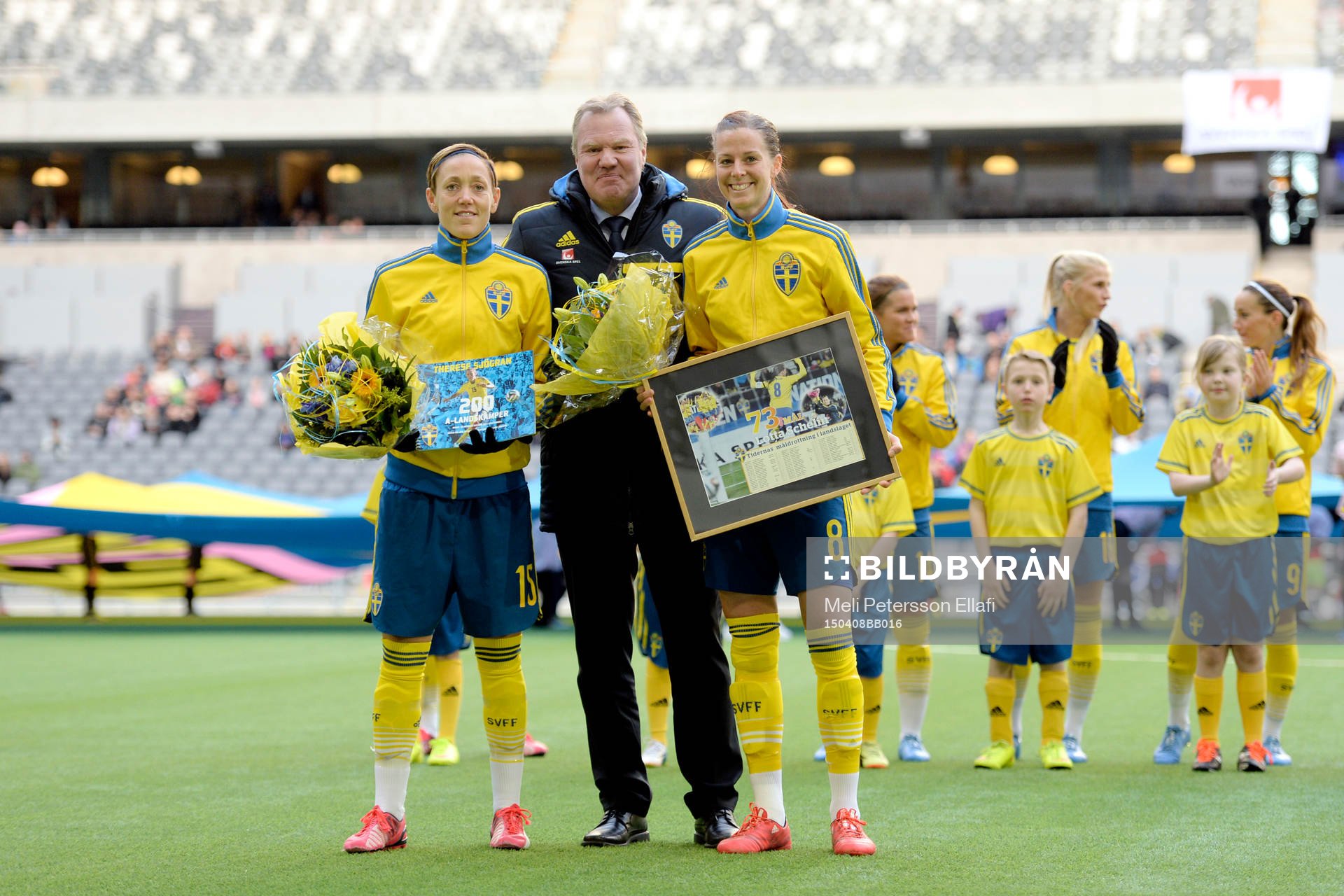 Sveriges Therese Sjögran fick pris för att hon gjort 200