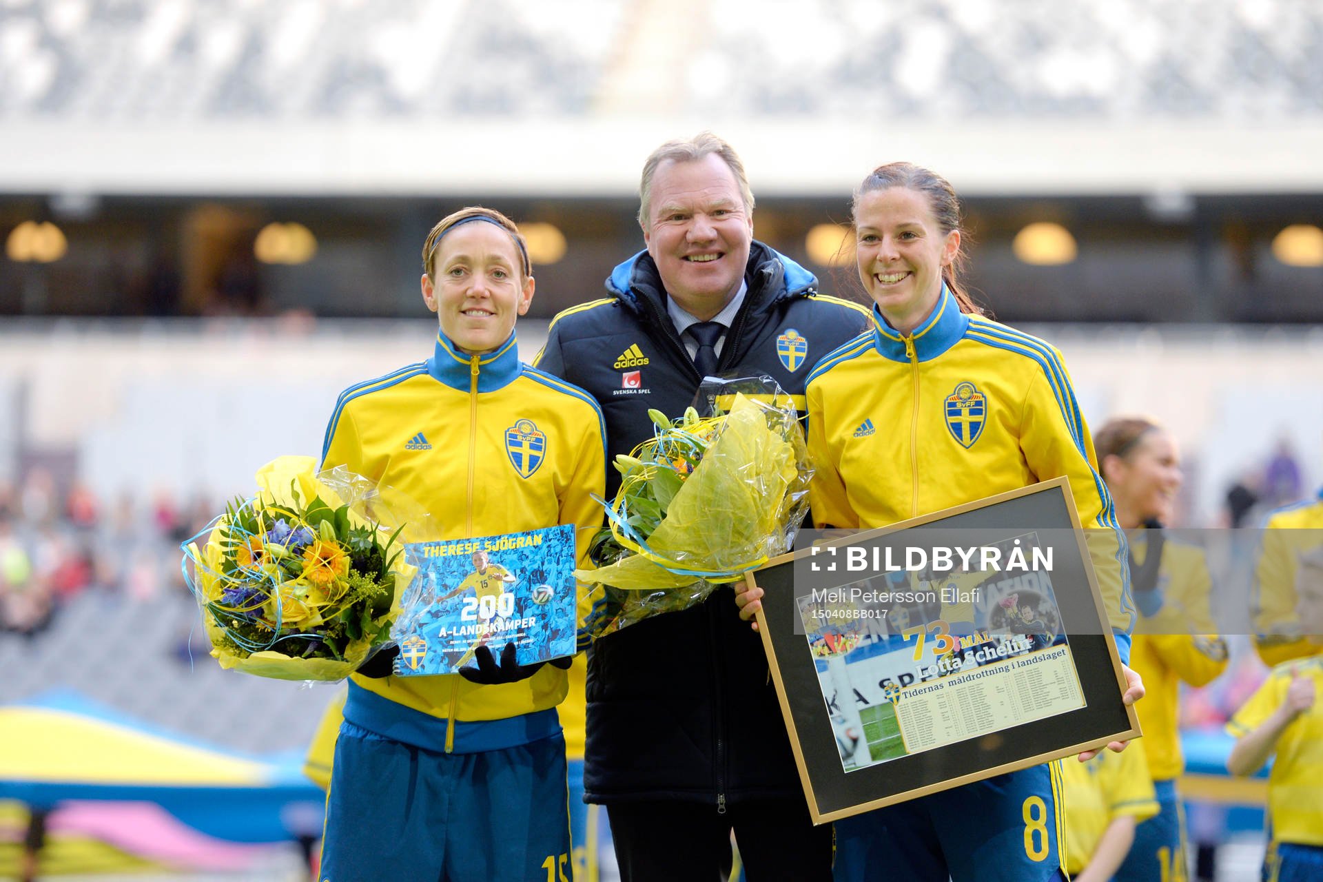 Sveriges Therese Sjögran fick pris för att hon gjort 200
