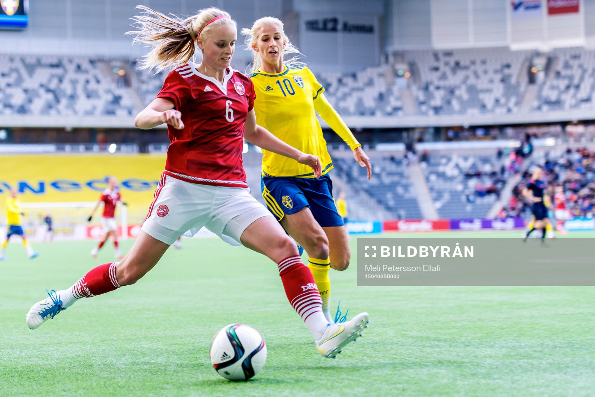 Danmarks Nina Frausing Pedersen och Sveriges Sofia