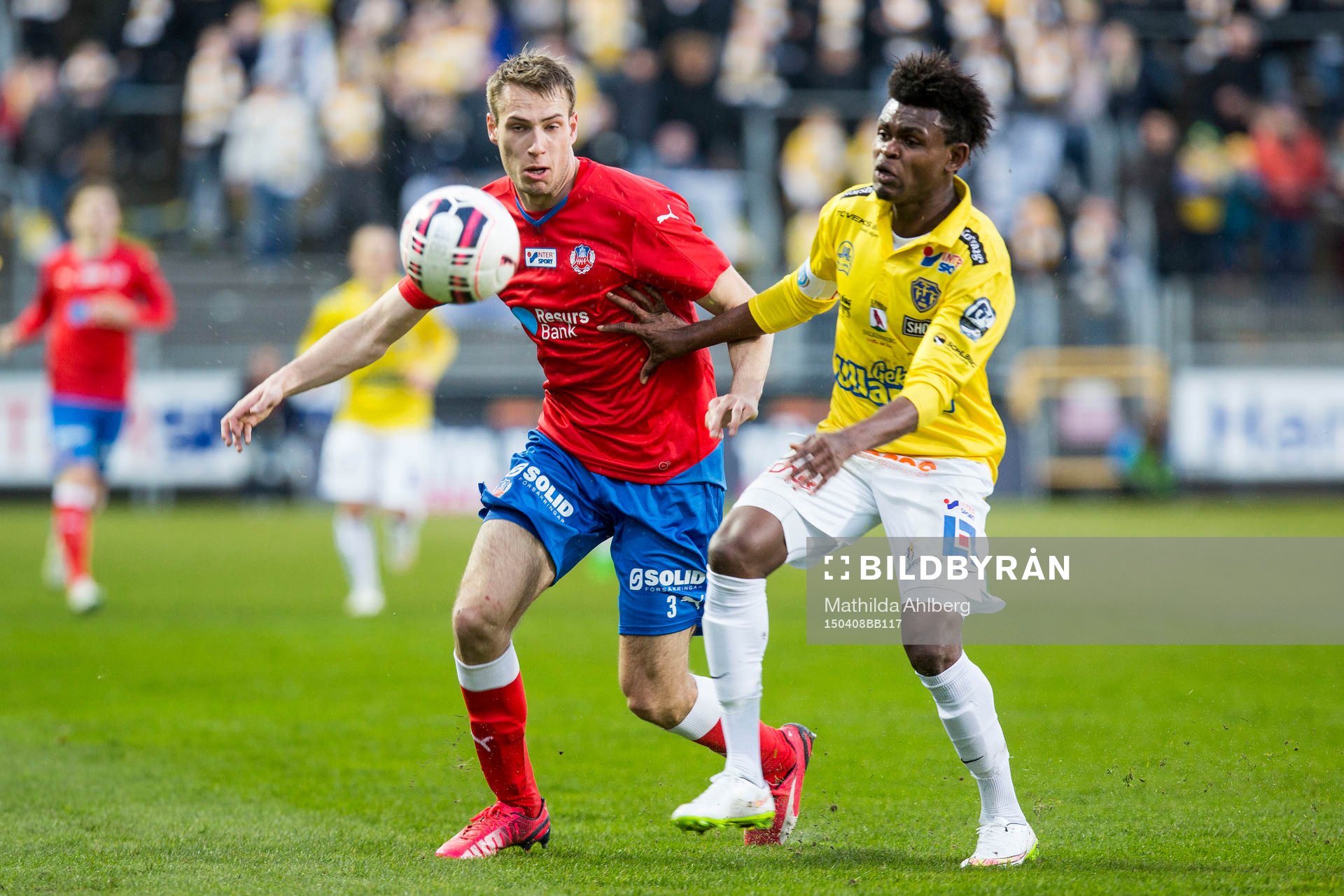 Helsingborgs Frederik Helstrup  och Falkenbergs Godsway