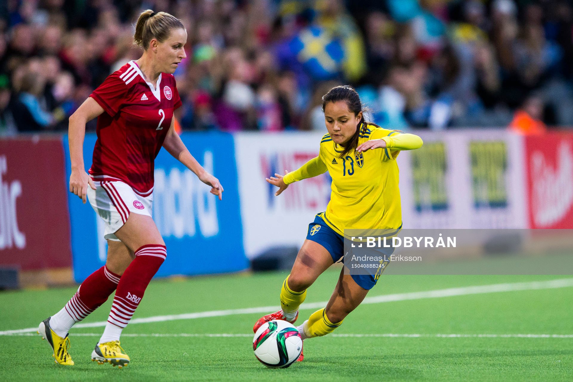 Danmarks Cecilie Sandvej och Sveriges Malin Diaz Pettersson