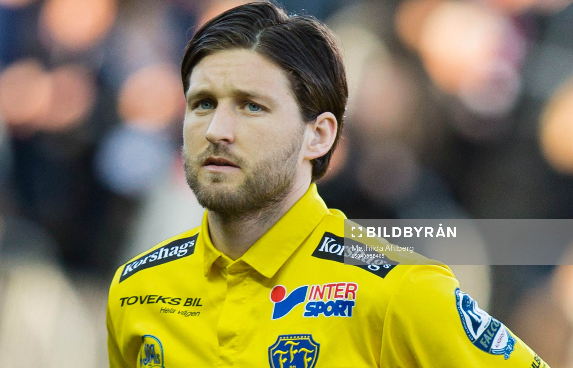 Falkenbergs Tibor Joza innan fotbollsmatchen i Allsvenskan