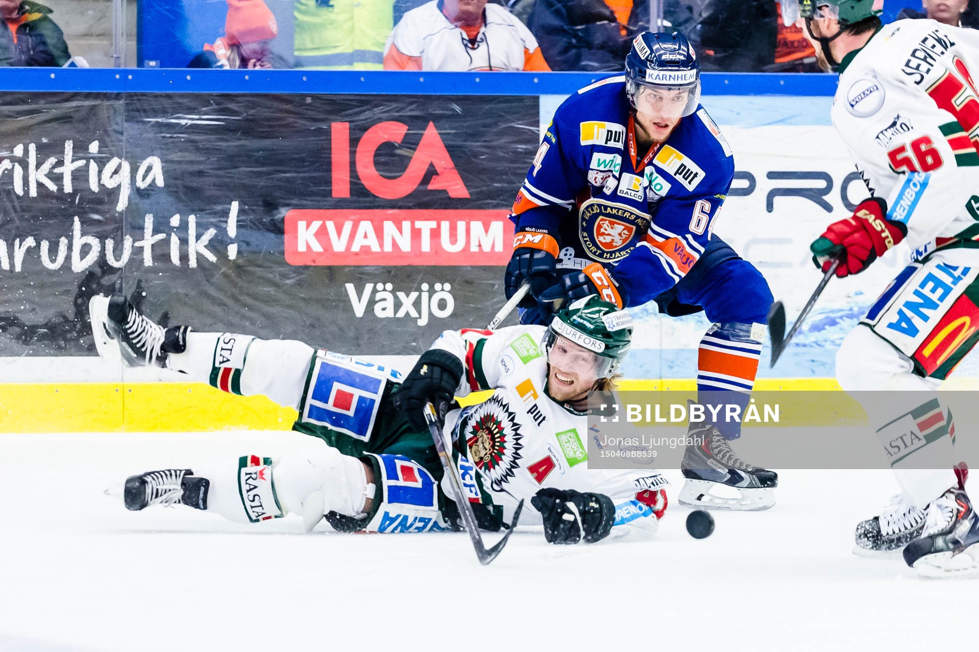 Frölundas Mathis Olimb faller