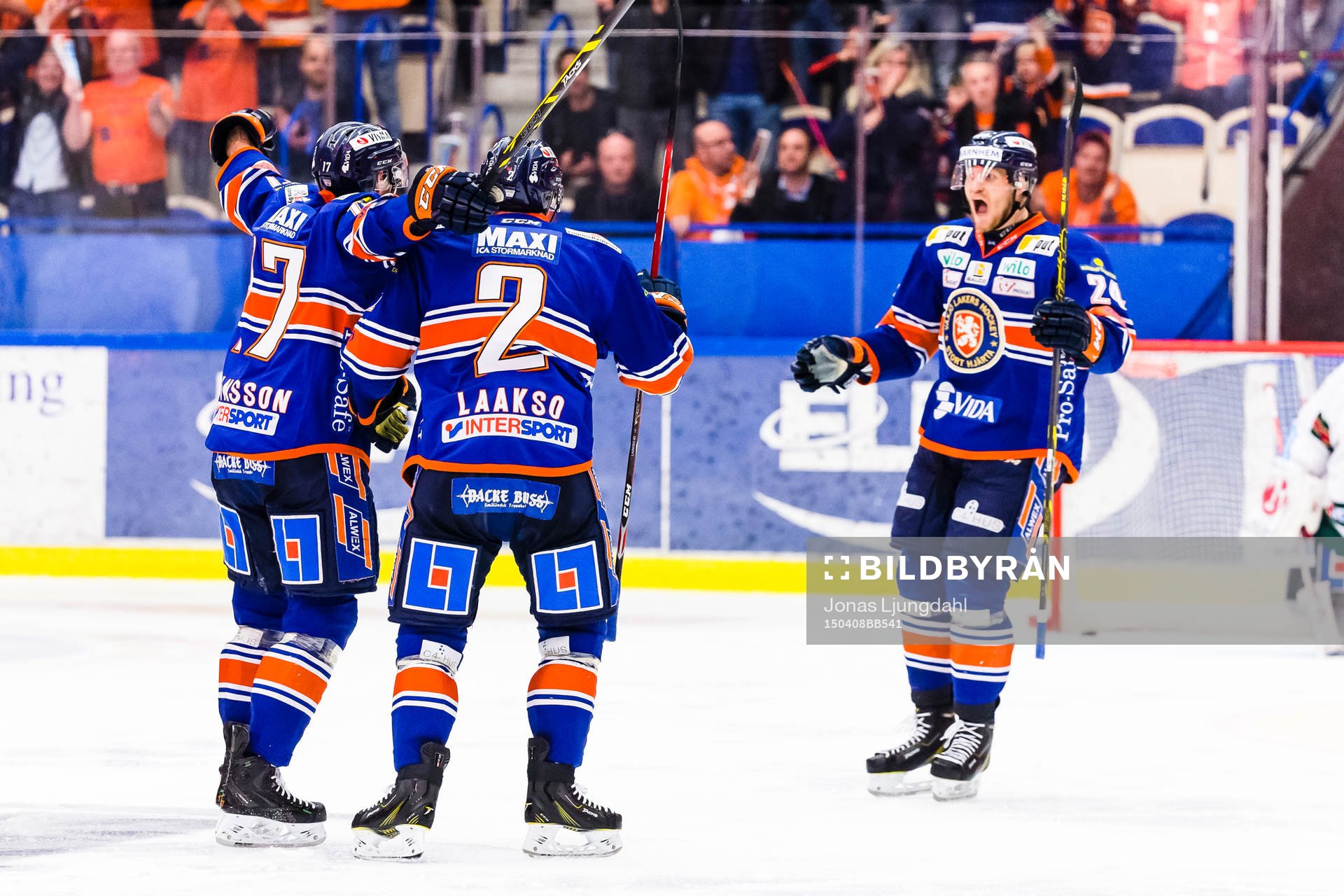 Växjös Teemu Laakso jublar