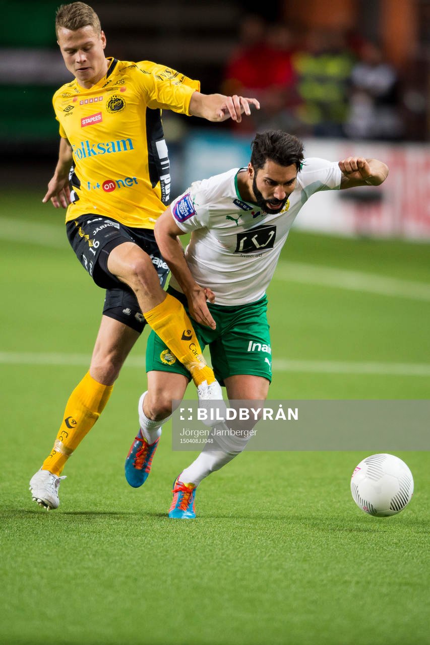 Kamp mellan Hammarbys Stefan Batan och Elfsborgs Viktor