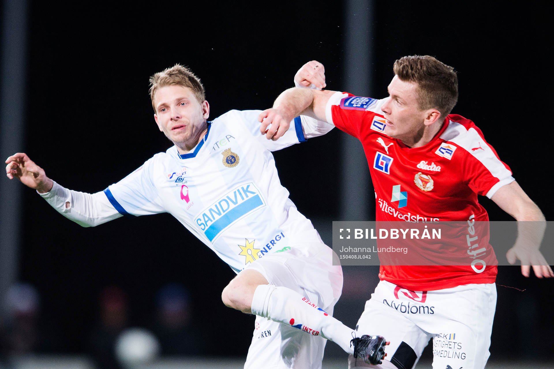 Gefles Johan Bertilsson och Kalmars Victor Agardius