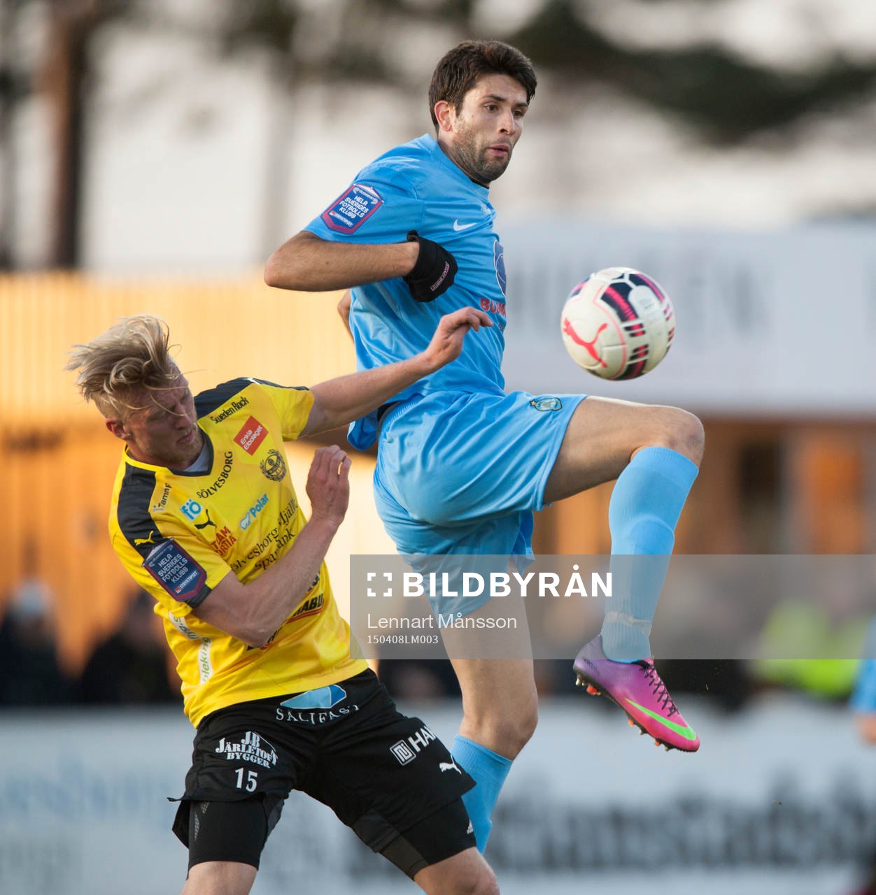 Athletic Gerbino Polo Luca och Mjällbys Robin Cederberg i