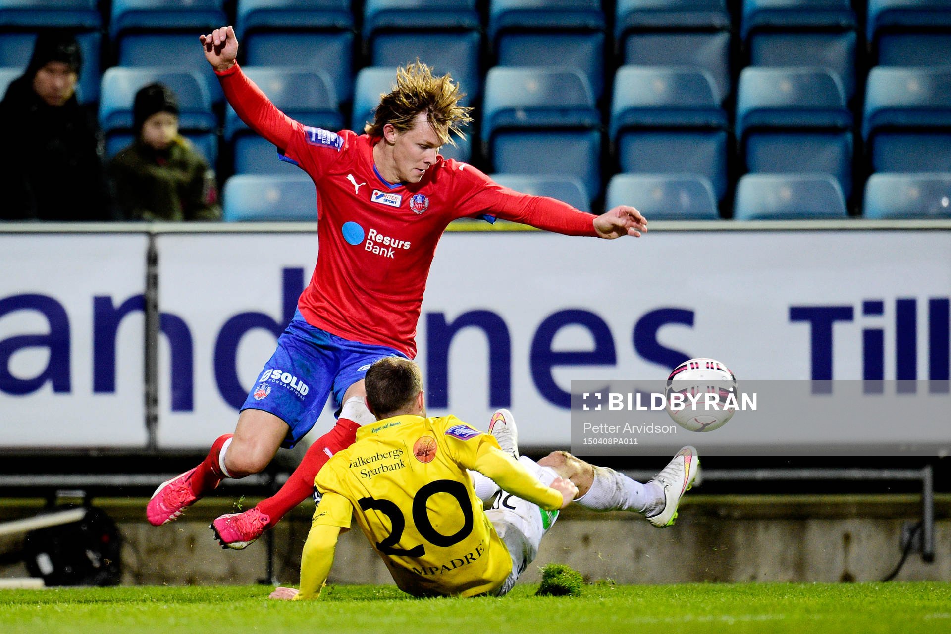 Helsingborgs Emil Krafth och Falkenbergs Carl Wede