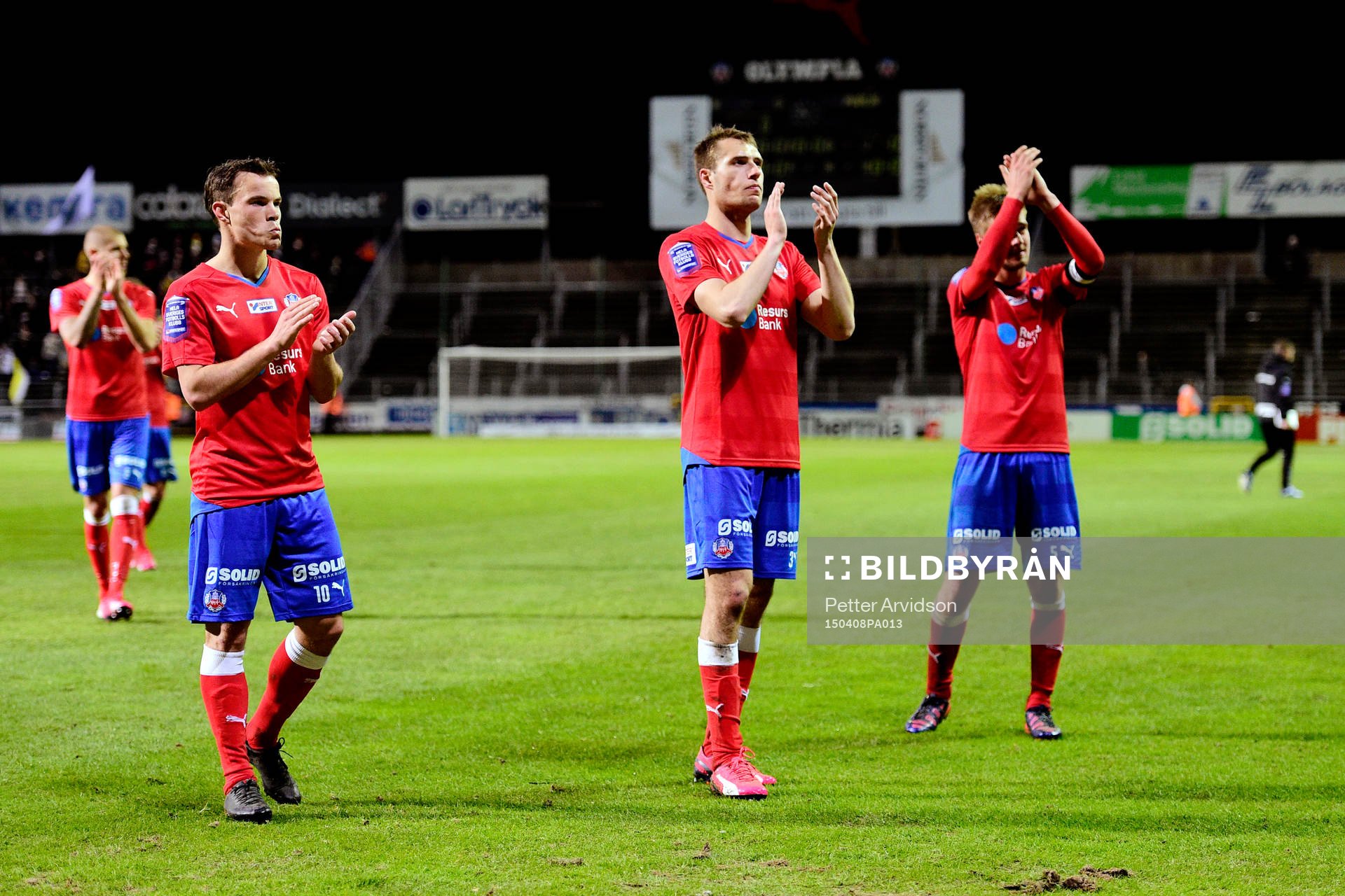 Helsingborgs Anton Wede, Frederik Helstrup och Johan
