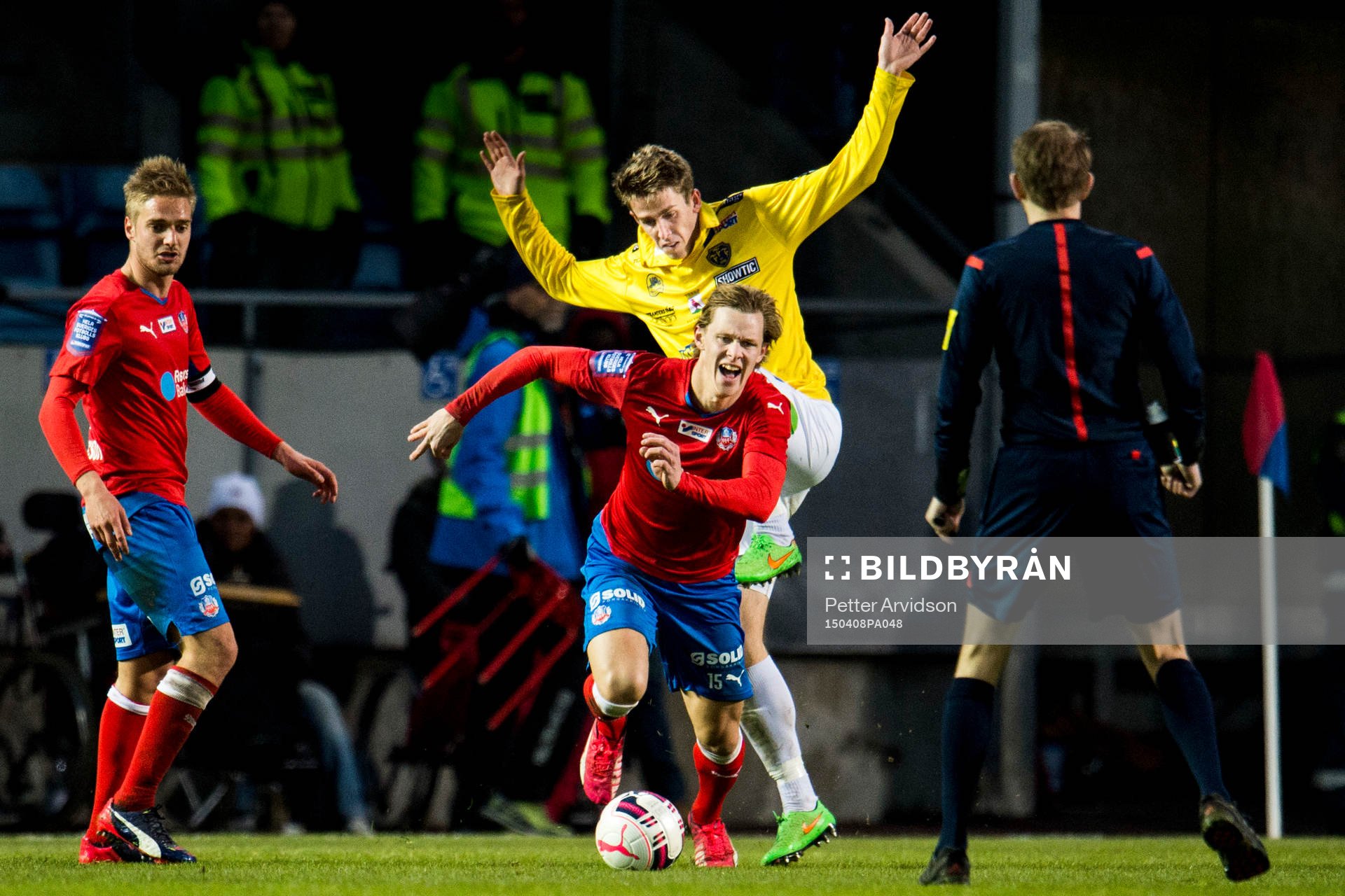 Helsingborgs Emil Krafth och Falkenbergs Adam Eriksson