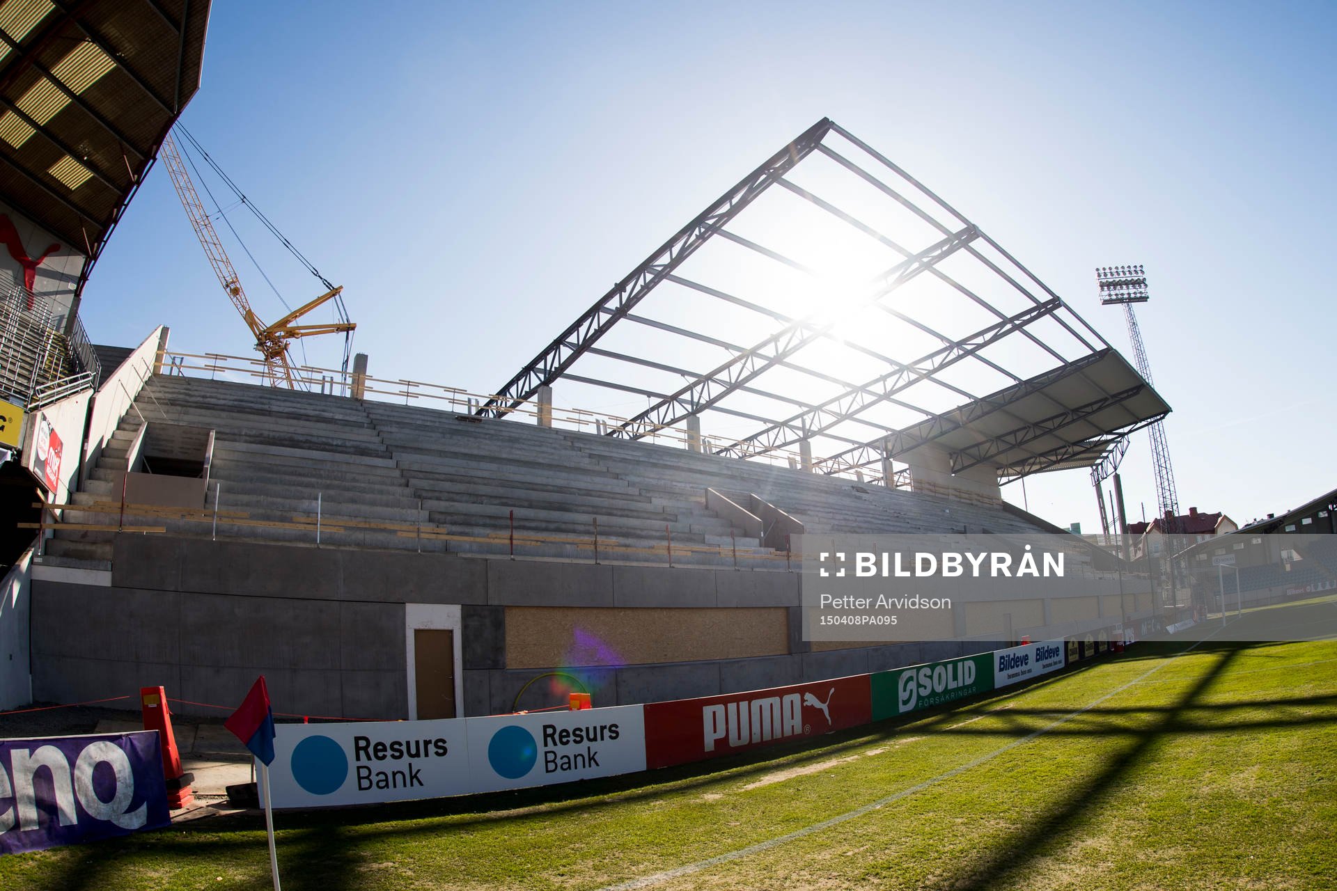 Interiör Olympia med södra läktaren