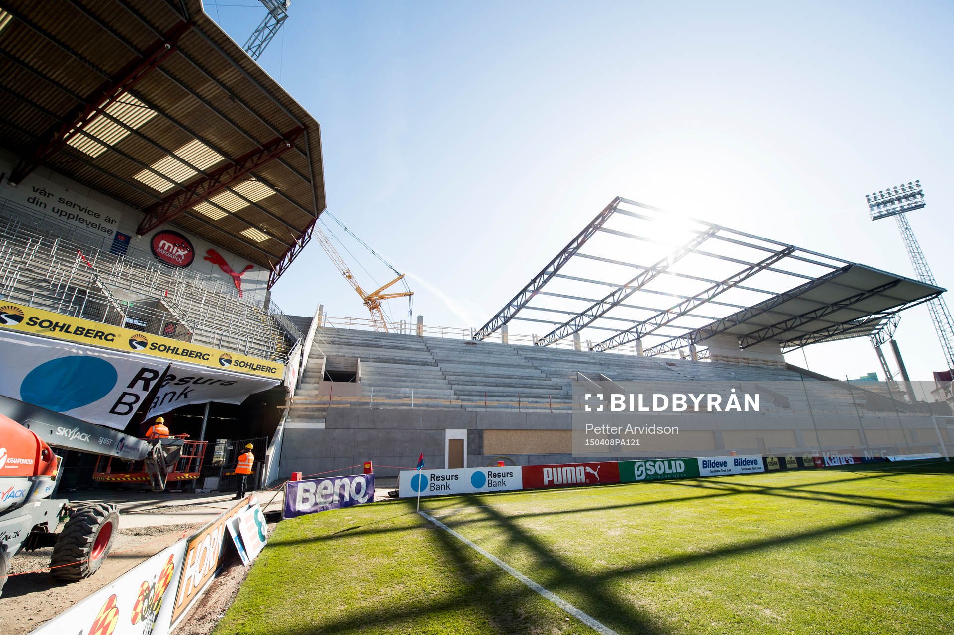 Interiör Olympia med södra läktaren