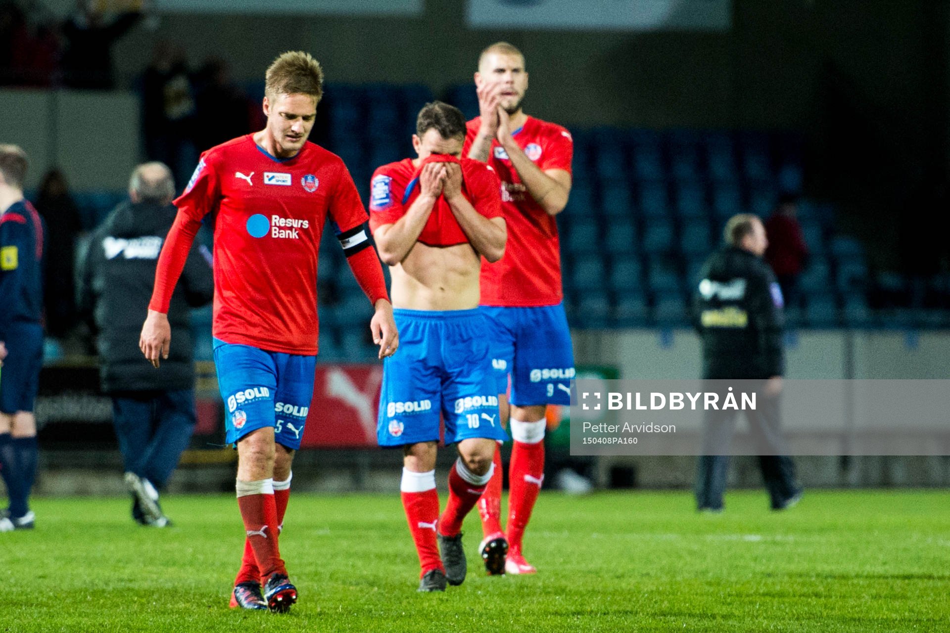 Helsingborgs Johan Mårtensson, Anton Wede och Robin