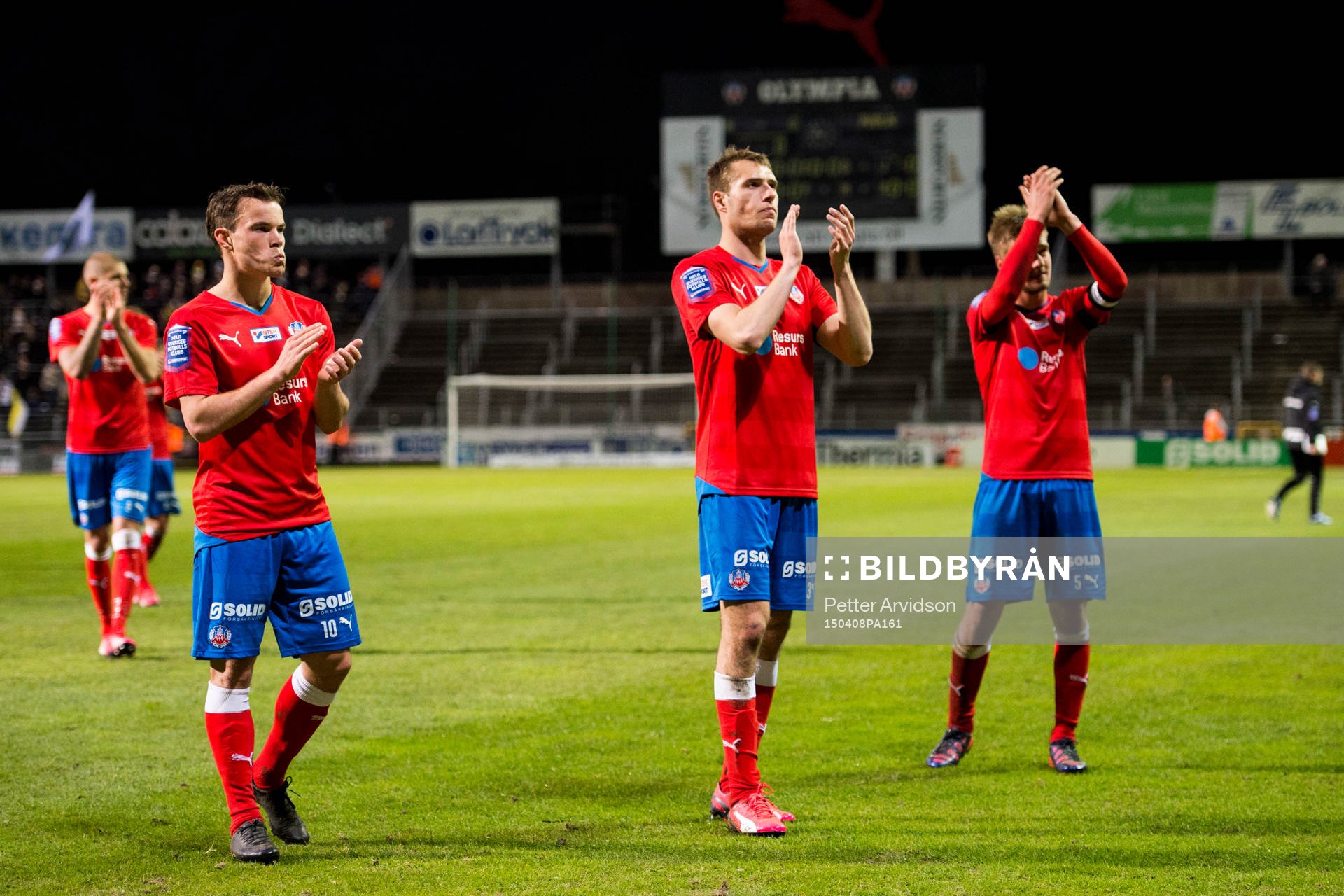 Helsingborgs Anton Wede, Frederik Helstrup och Johan