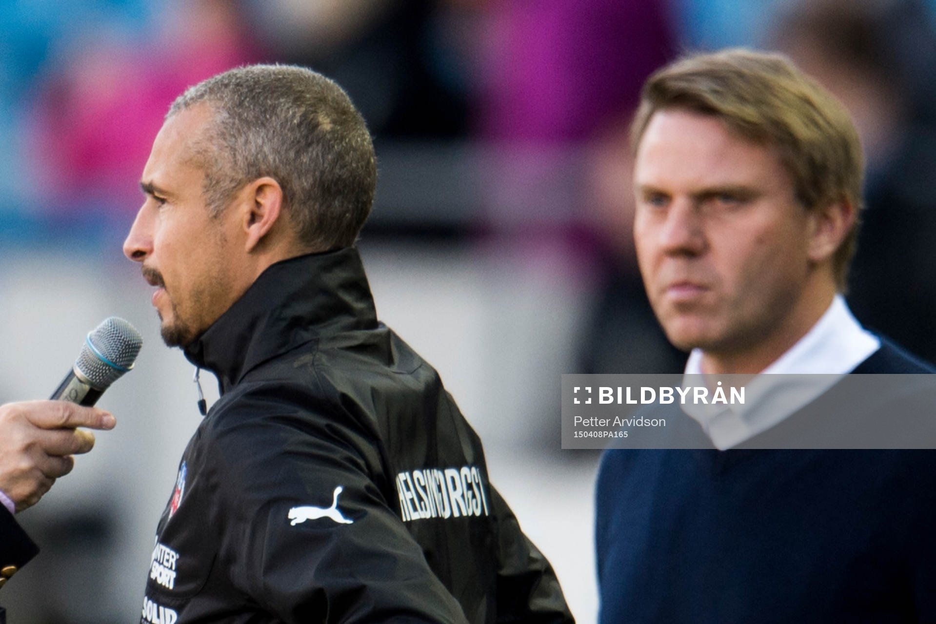 Helsingborgs manager Henrik Larsson och Falkenbergs
