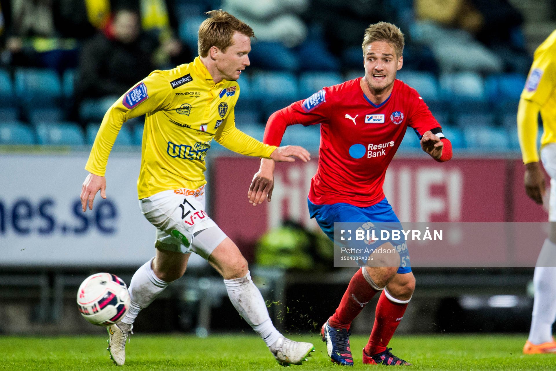Falkenbergs Dan Keat och Helsingborgs Johan Mårtensson