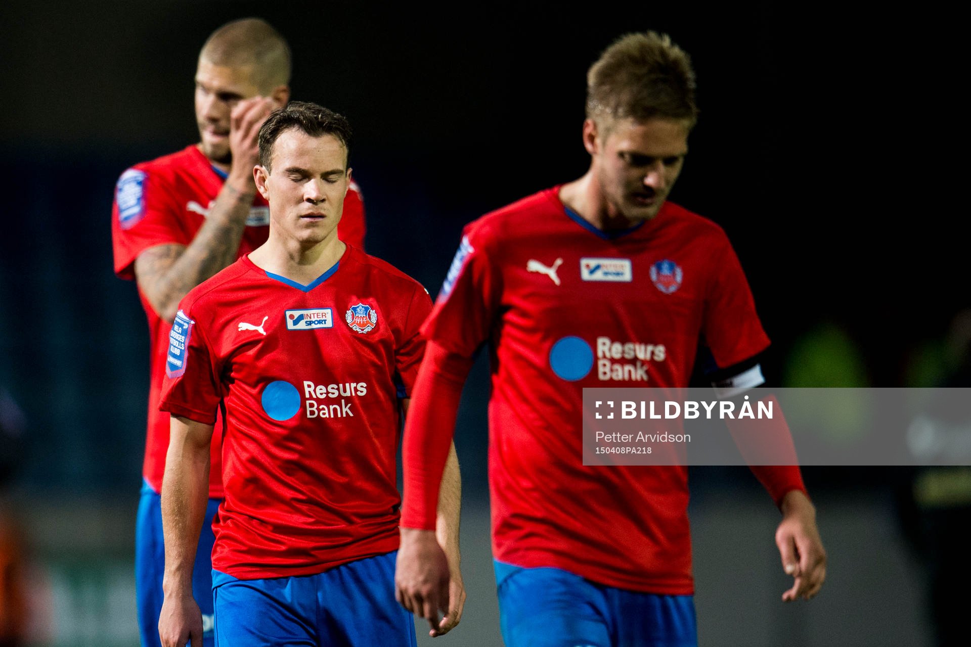 Helsingborgs Anton Wede och Johan Mårtensson deppar